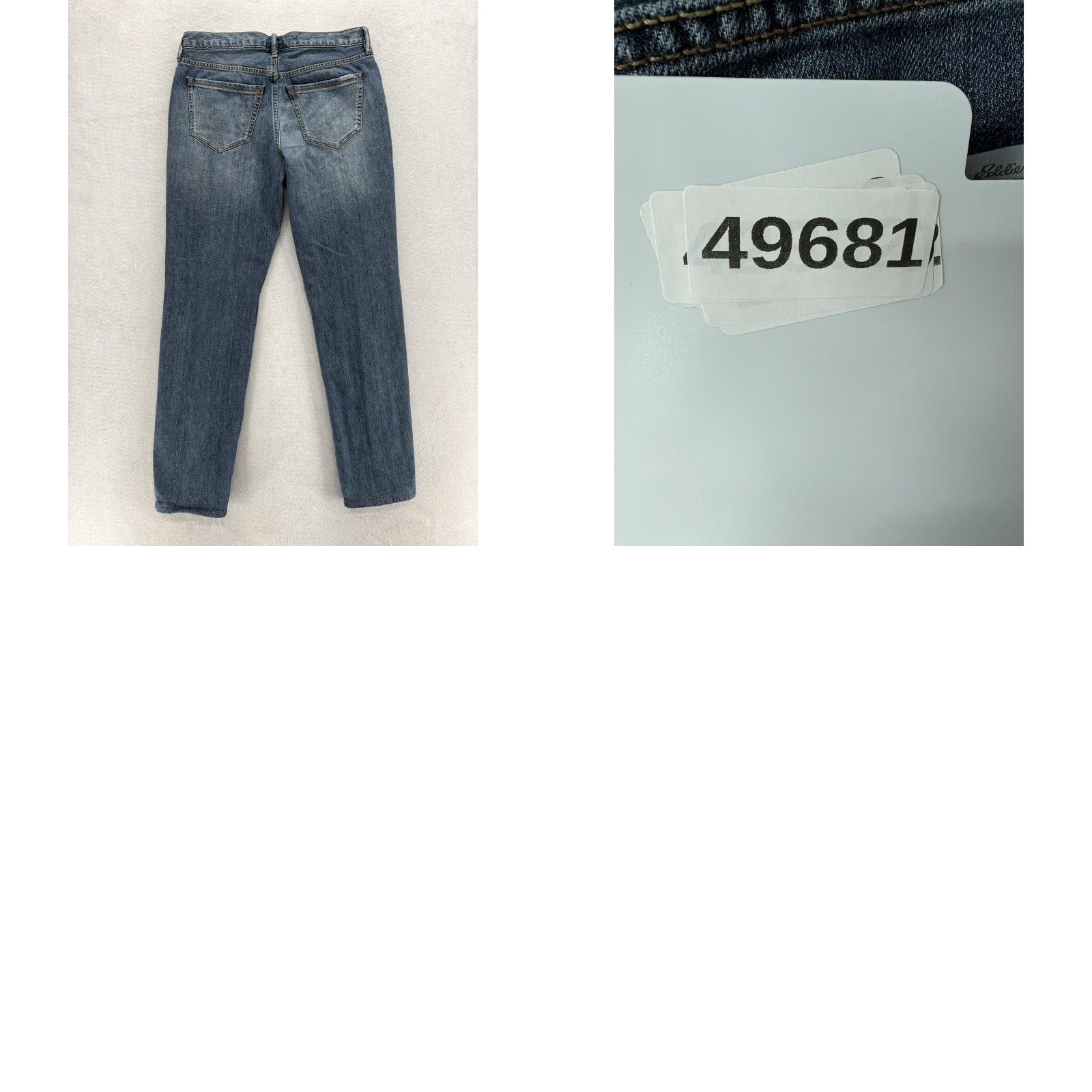 Eddie Bauer Eddie Bauer Jeans Womens 8 Blue Fleece Lined Mid Rise Boyfriend Relaxed Stretch Size 30" / US 8 / IT 44 - 9 Thumbnail