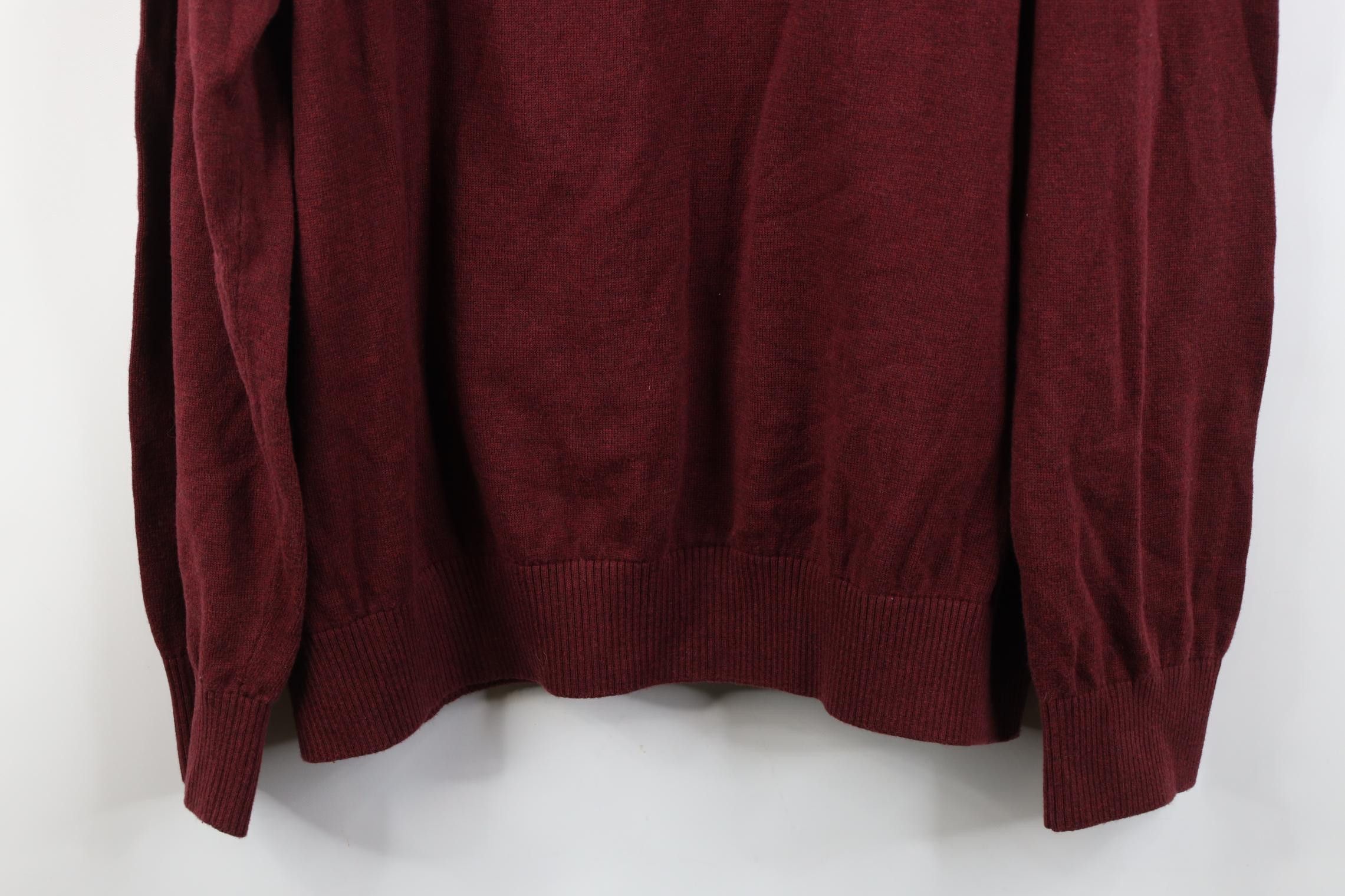 Tommy Hilfiger Vintage Y2K Tommy Hilfiger Cotton Knit Crewneck Sweater Red Size US XXL / EU 58 / 5 - 13 Thumbnail
