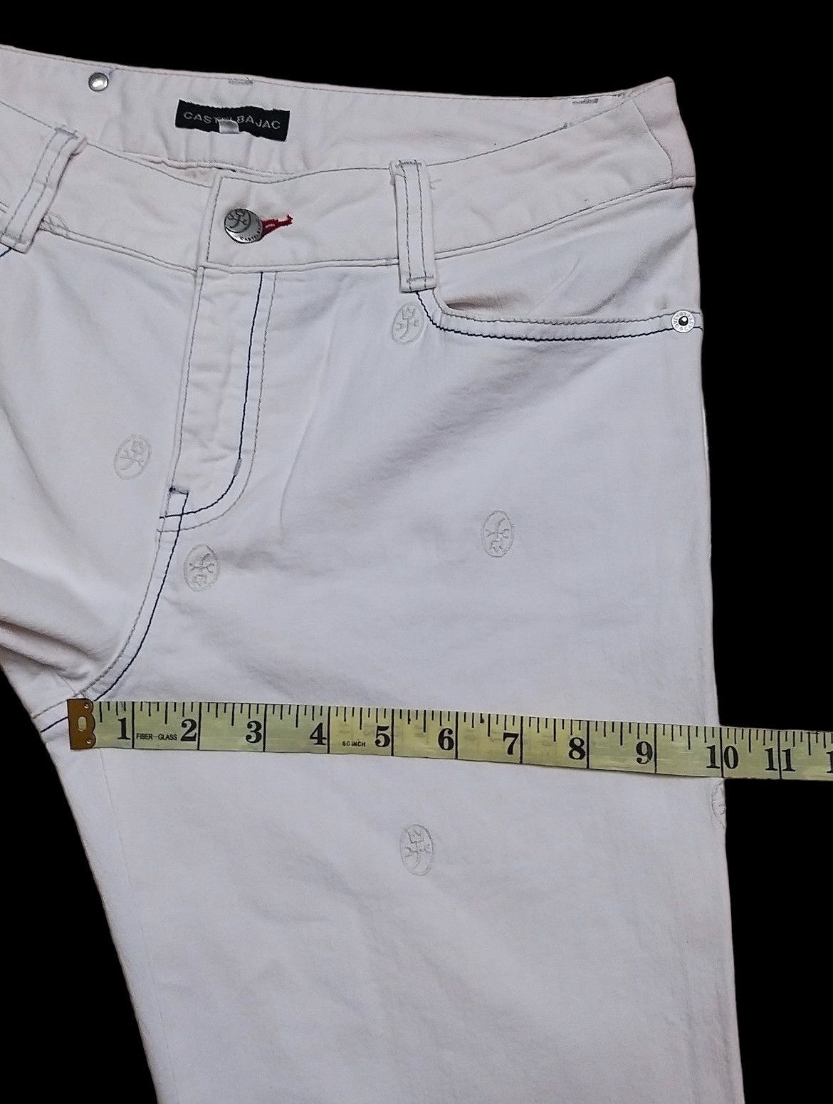 Disney × Jean Charles De Castelbajac JEAN CHARLES DE CASTELBAJAC EMBROIDERY LOGO 3/4 DENIM PANT Size US 30 / EU 46 - 11 Thumbnail