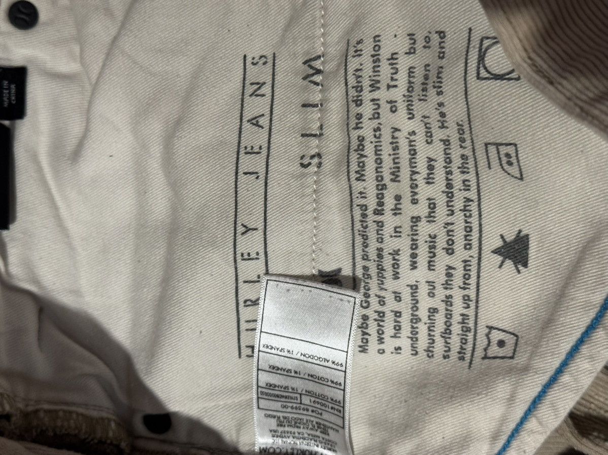 Hurley Hurley Beige Corduroy Straight Leg Light Tan Pants 2000s Y2k Size US 30 / EU 46 - 22 Thumbnail