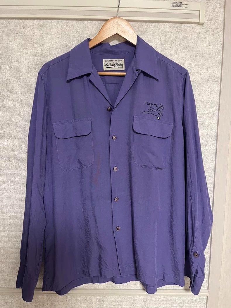 Wacko Maria Wacko Maria Hawaiian Collar Shirt with 'F*ck Me' Print Size US M / EU 48-50 / 2 - 1 Thumbnail