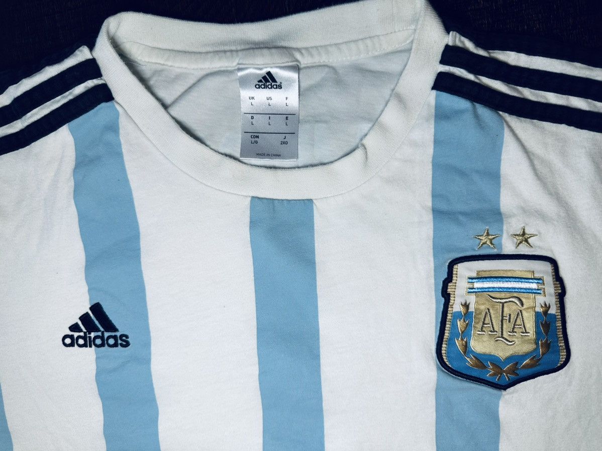 Adidas 2014 Argentina Adidas Men’s Fan Tee Messi #10-Size Large Size US L / EU 52-54 / 3 - 2 Thumbnail