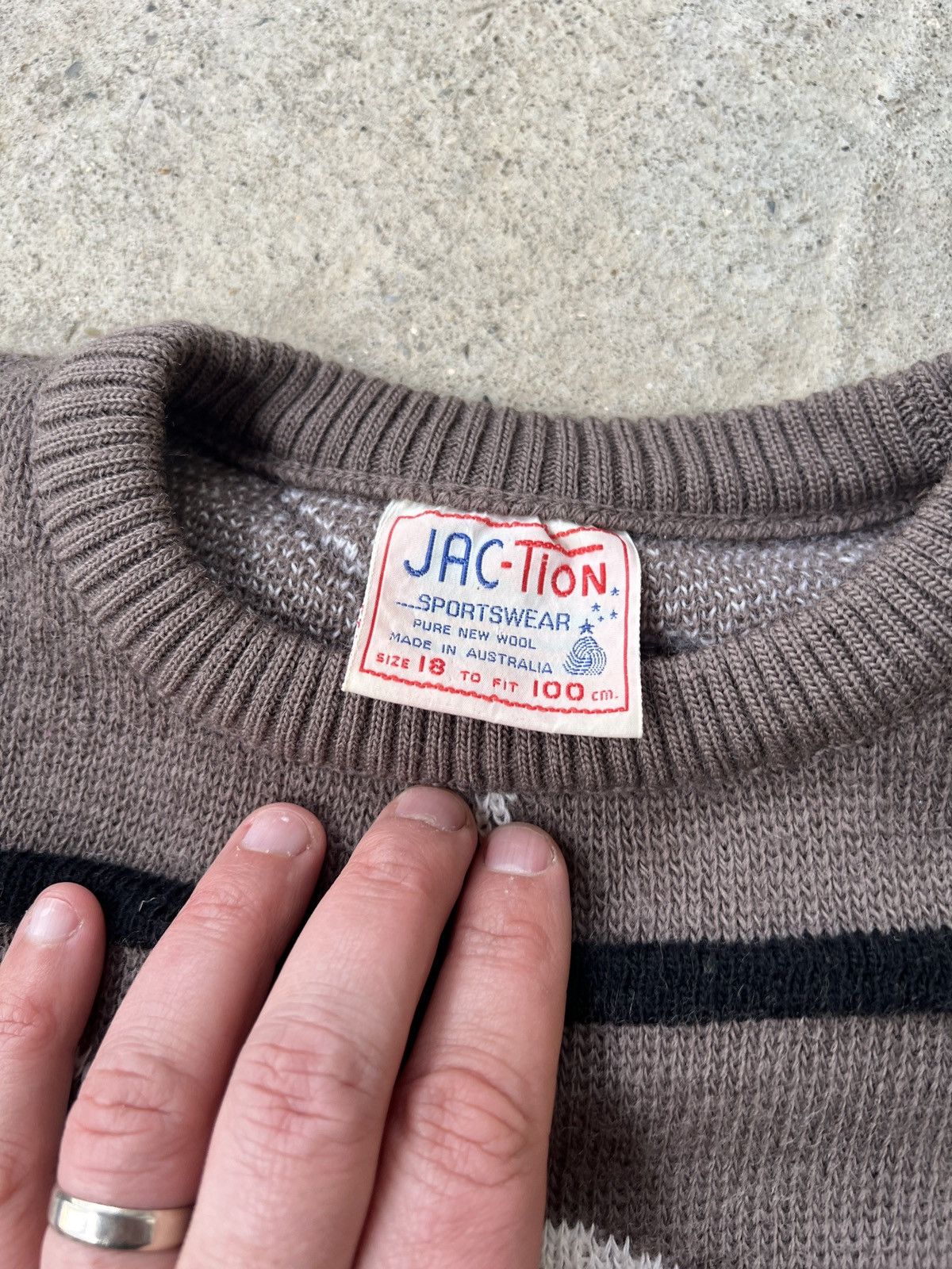 Vintage Jac-Tion Vintage Wool Sweater Size XXL / US 16-18 / IT 52-54 - 2 Thumbnail