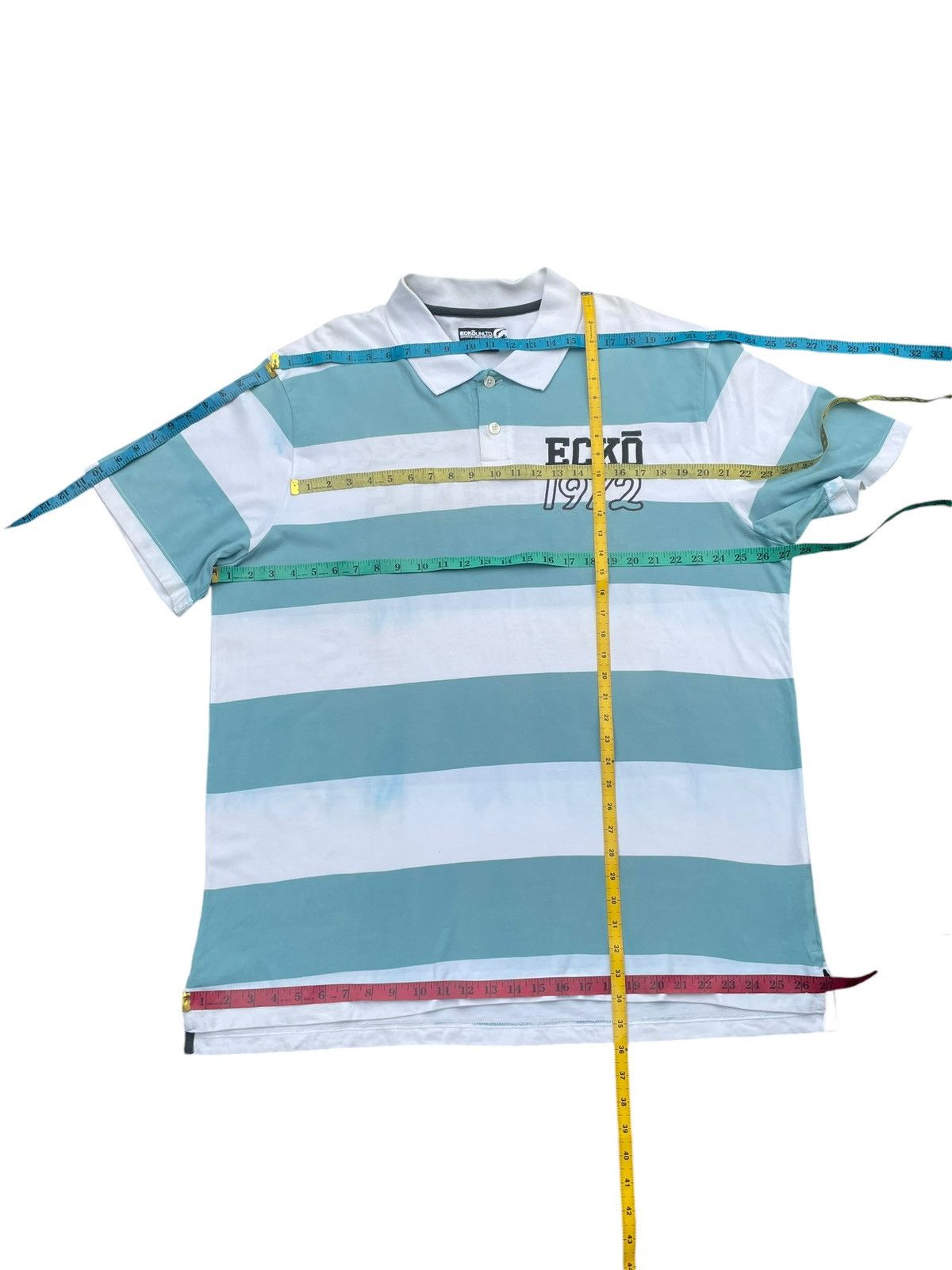 Ecko Unltd. Ecko Unltd Stripe Polo Size US XXL / EU 58 / 5 - 10 Thumbnail