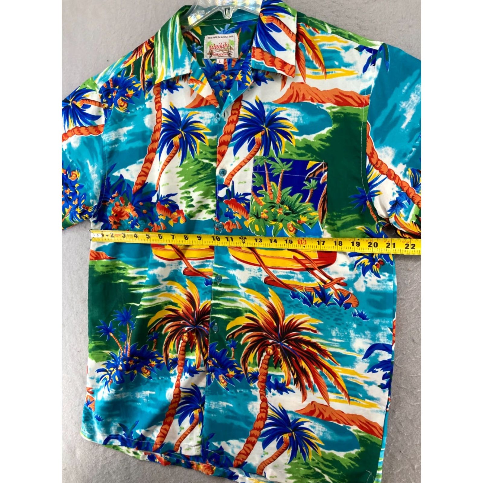 Vintage Hawaiian Shirt Waikiki Beach Floral Size US L / EU 52-54 / 3 - 2 Thumbnail