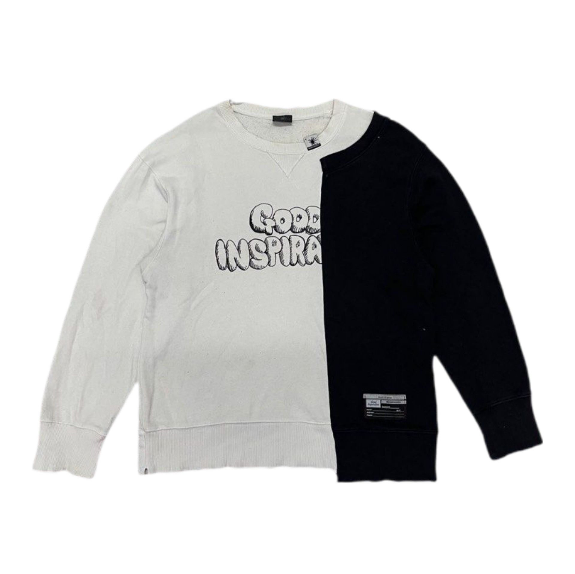 Maison MIHARA YASUHIRO Good Inspiration Black White Sweatshirt Size US S / EU 44-46 / 1 - 1 Thumbnail