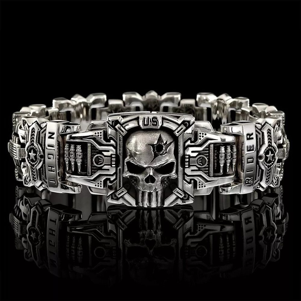 Jewelry Domineering Skull Bracelet Size ONE SIZE - 2 Thumbnail