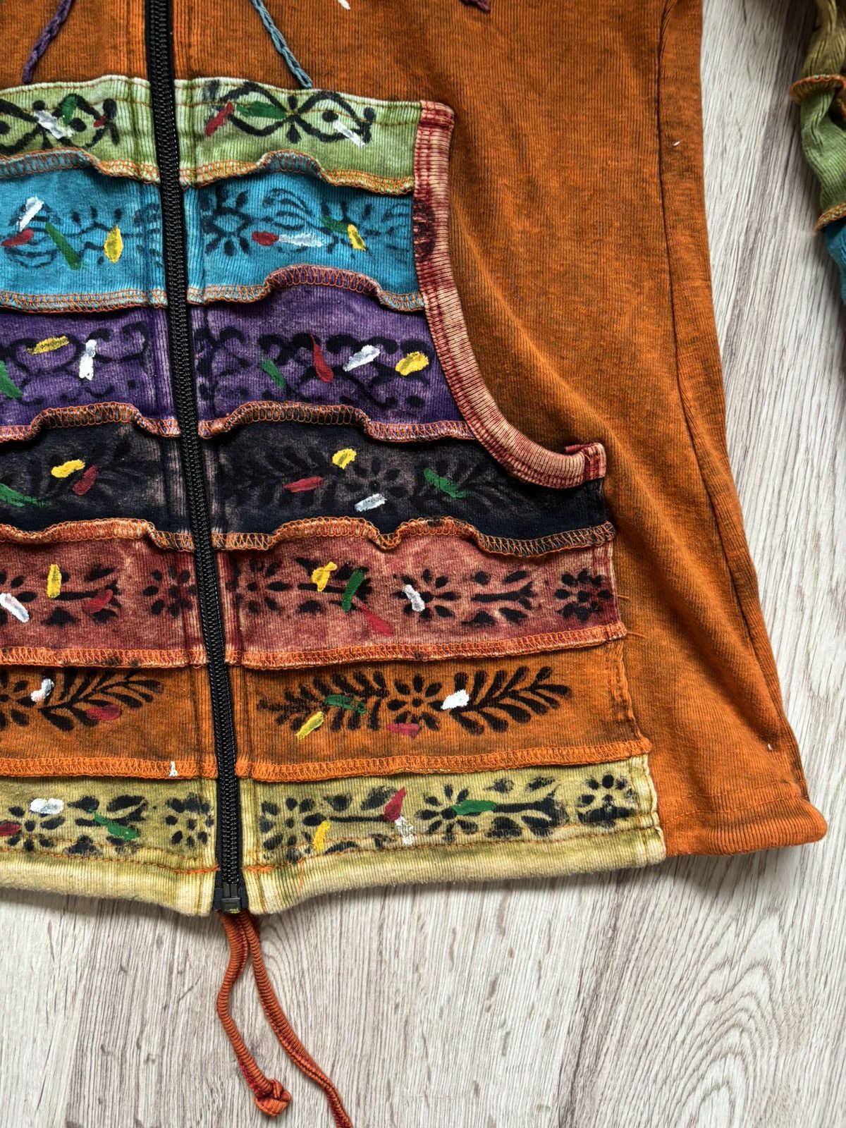 Other Ezhippie Nepal Cotton Patchwork Hoodie Festival Rainbow Size M / US 6-8 / IT 42-44 - 5 Thumbnail