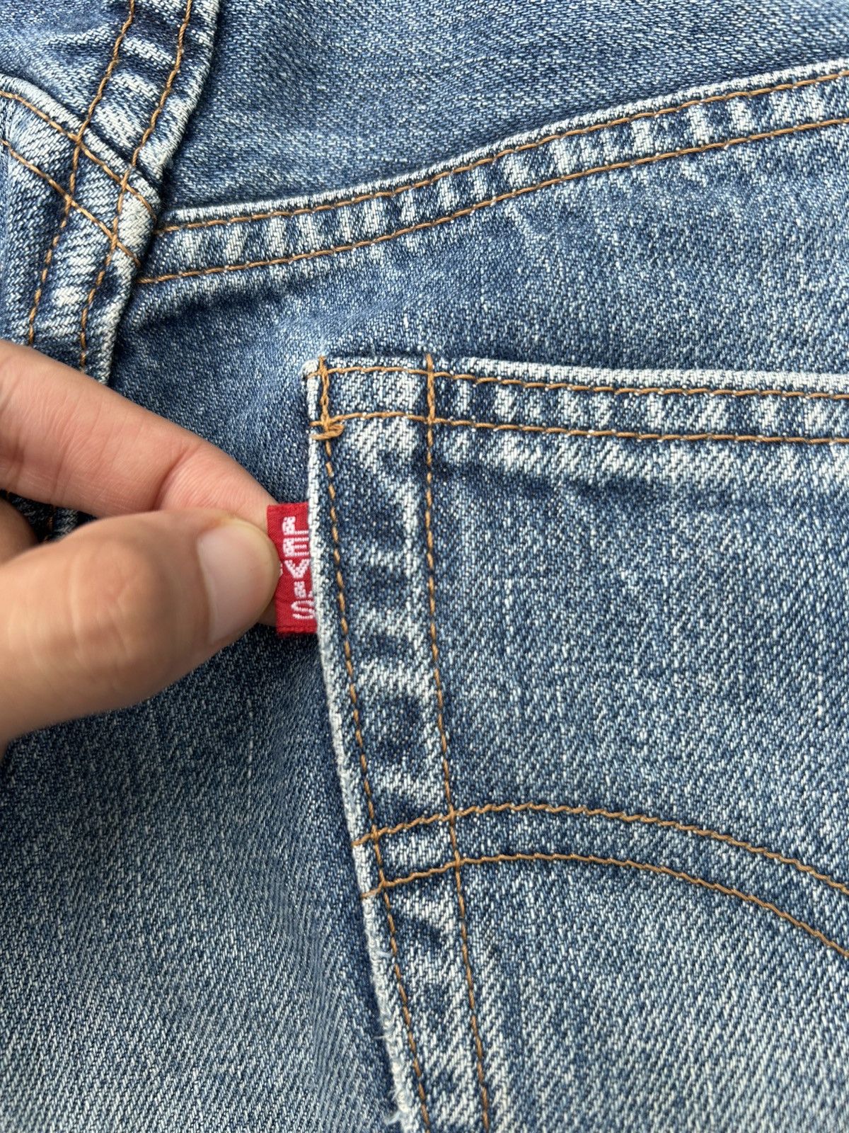 Kapital Vintage Levis Big E Selvedge Distressed Denim Jeans Size US 28 / EU 44 - 2 Thumbnail