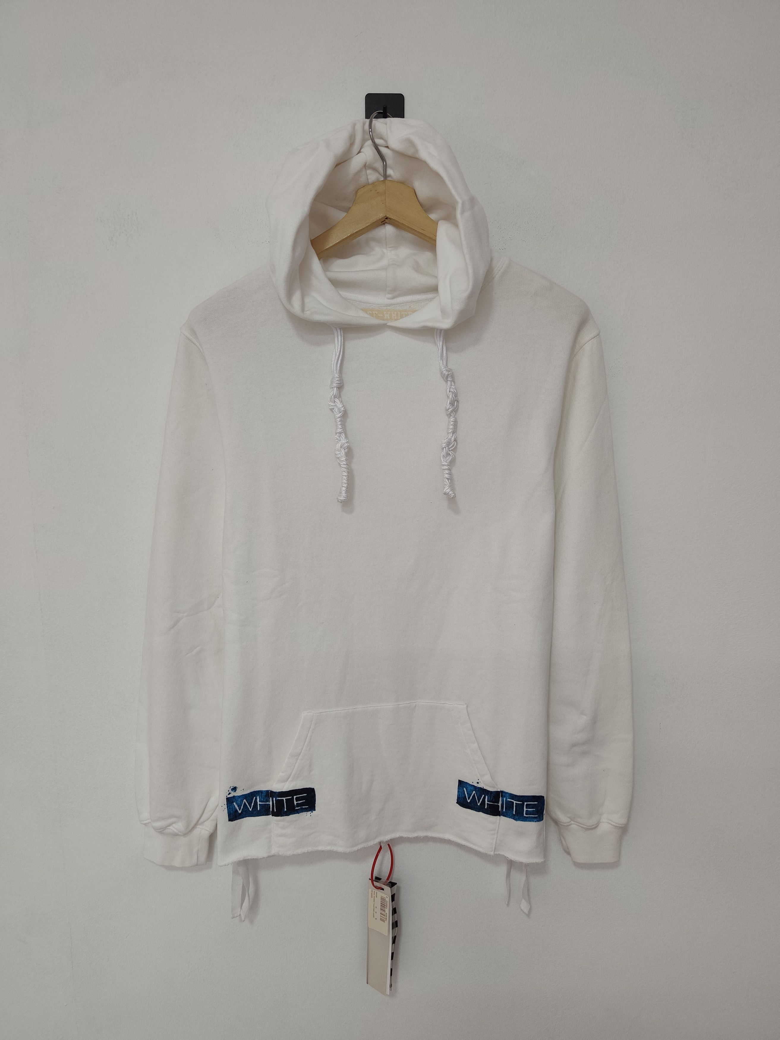 Off-White Off-White "Blue Collar Hoodie" Size US S / EU 44-46 / 1 - 1 Thumbnail