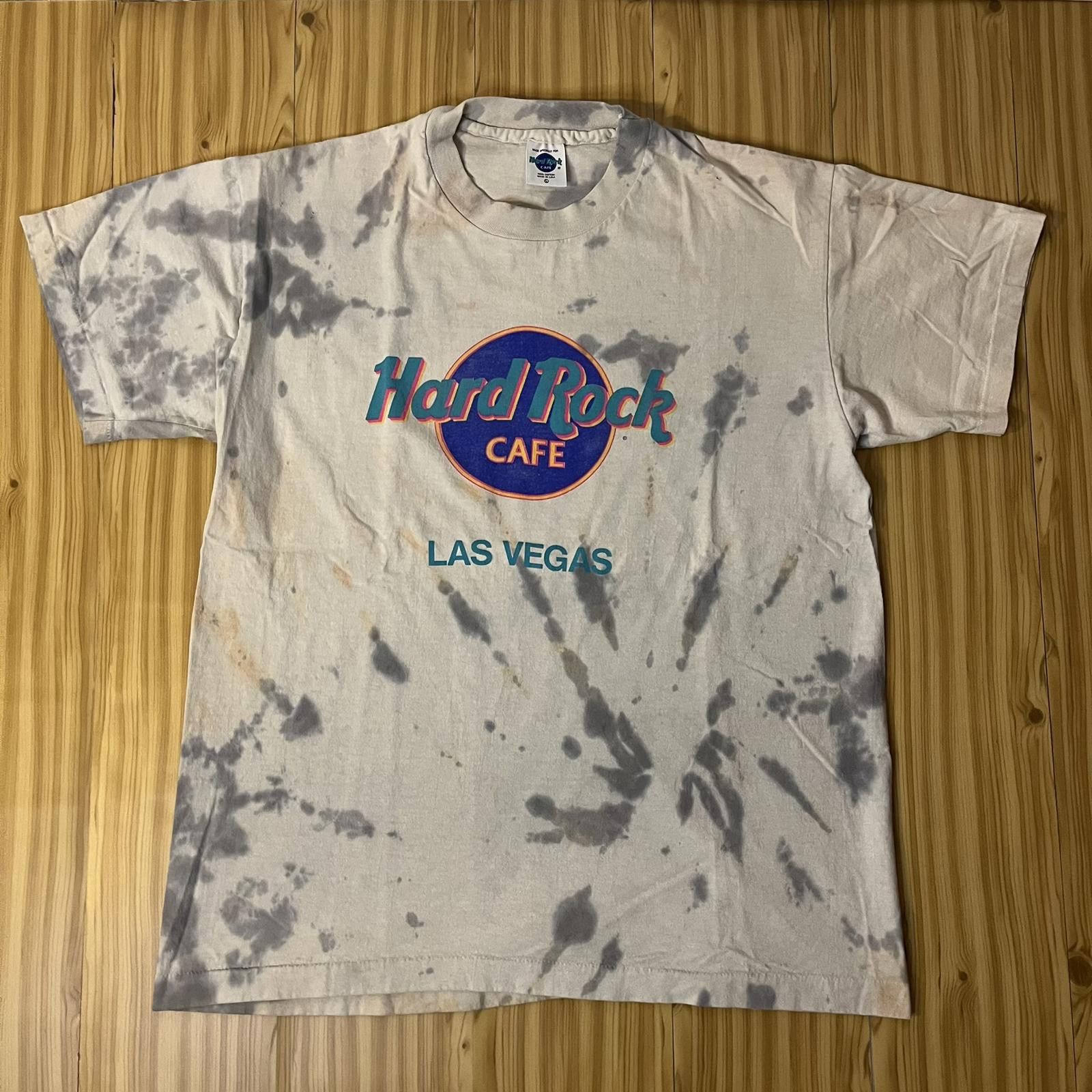 Hard Rock Cafe VTG 90s Single Stitch Hard Rock Cafe Las Vegas Tie-Dye Tee Size US L / EU 52-54 / 3 - 1 Thumbnail