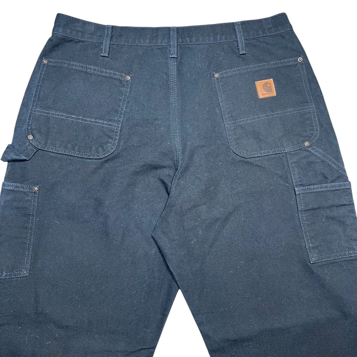 Carhartt × Vintage 2000s Carhartt Black Double Knee Carpenter Dungaree Pants Size US 34 / EU 50 - 9 Thumbnail