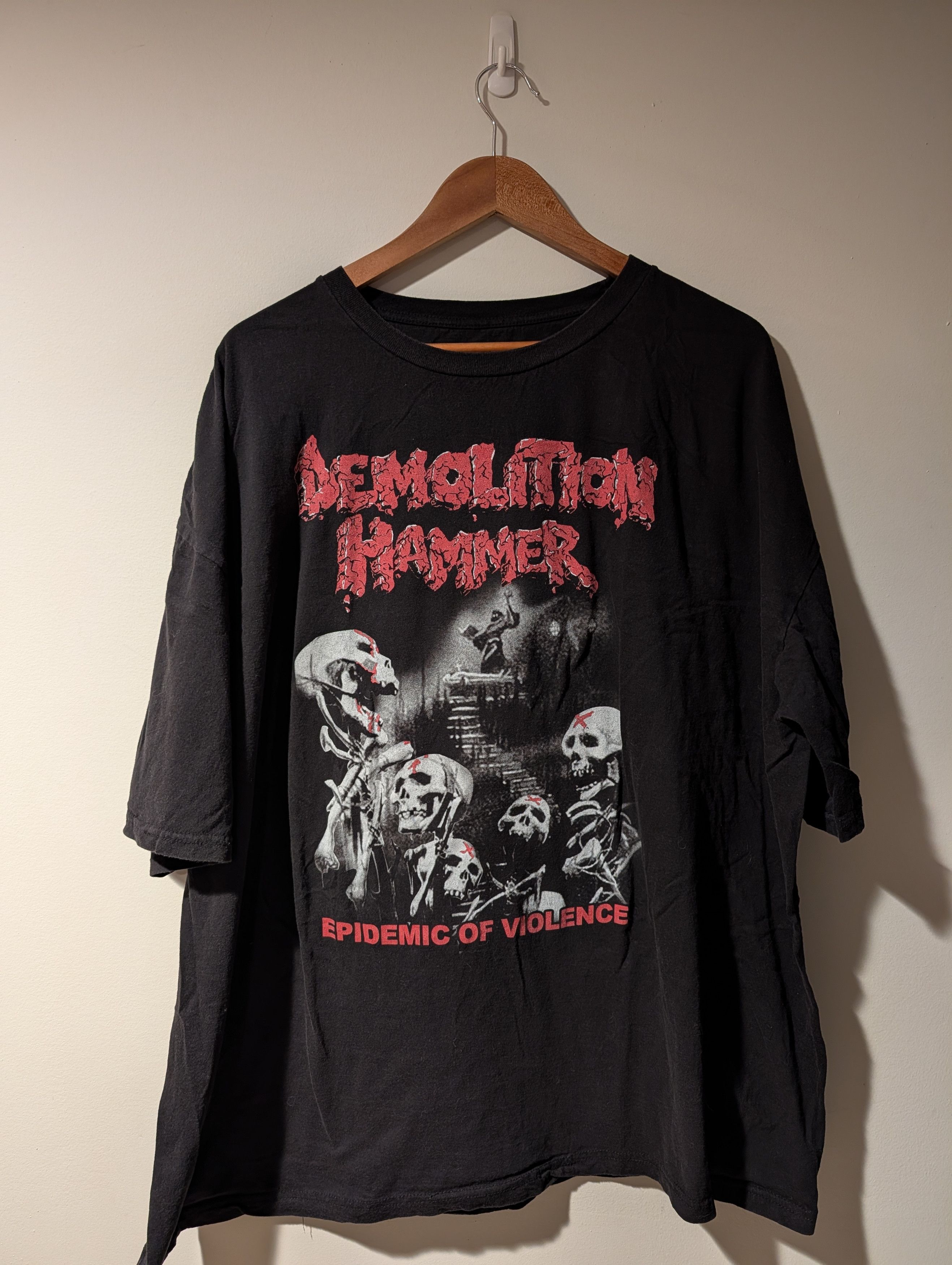 Band Tees Vintage 2010's Demolition Hammer Epidemic Violence T-Shirt Size US XXL / EU 58 / 5 - 1 Thumbnail