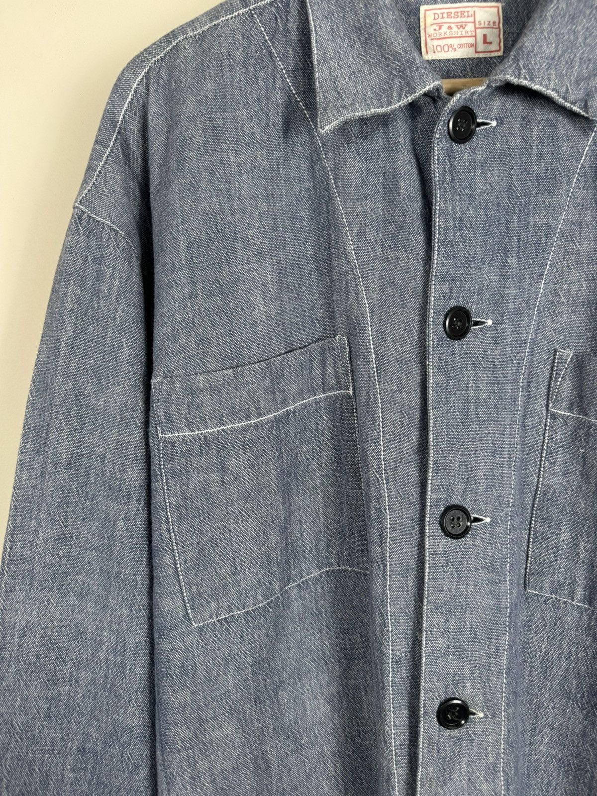 Diesel × Vintage Diesel J&W Workshirt Vintage Shirt Size US L / EU 52-54 / 3 - 2 Thumbnail