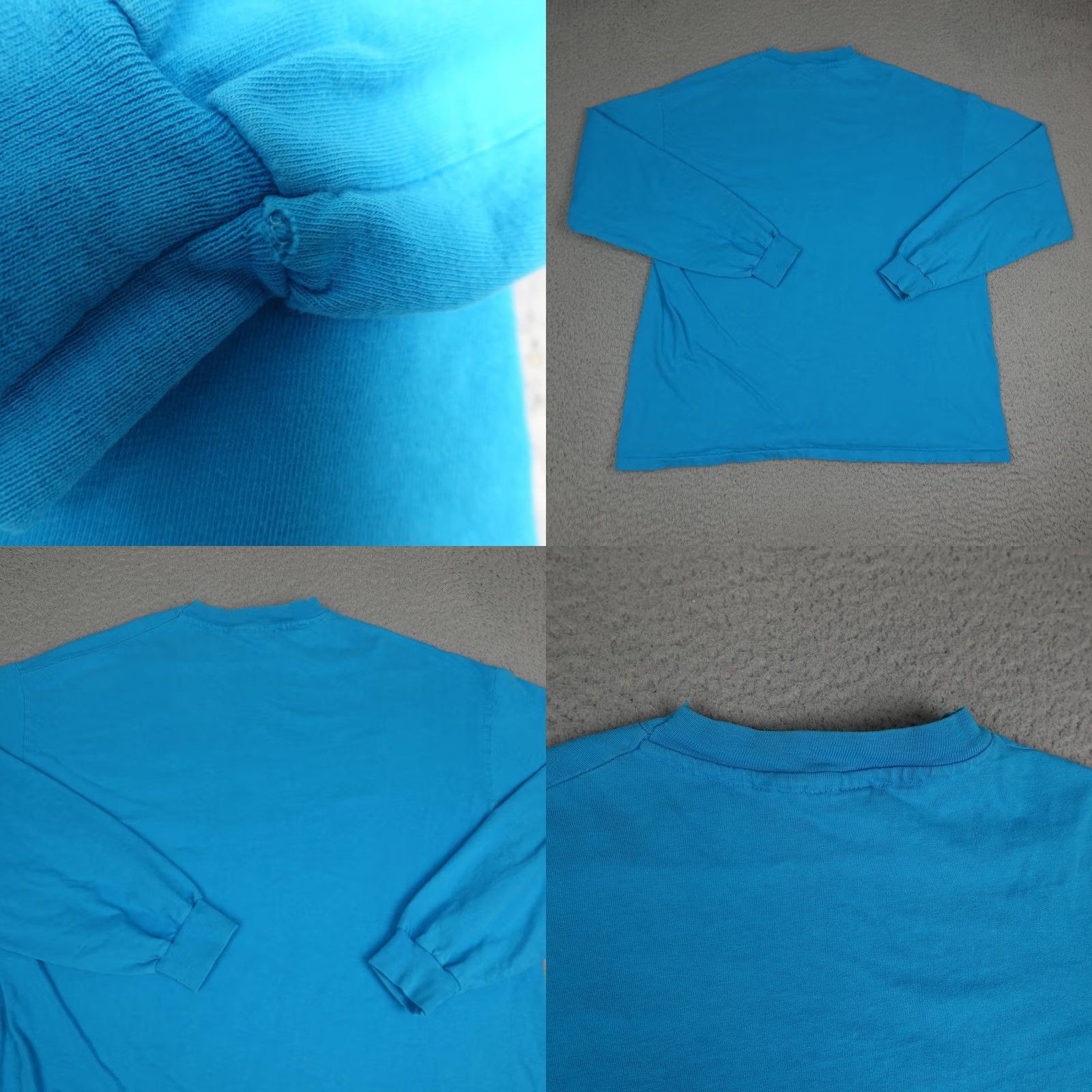 Hanes VINTAGE Hanes Beefy-T Shirt Mens XL Blue Cowboy Boots Graphic Long Sleeve 90s USA Made Size US XL / EU 56 / 4 - 8 Thumbnail