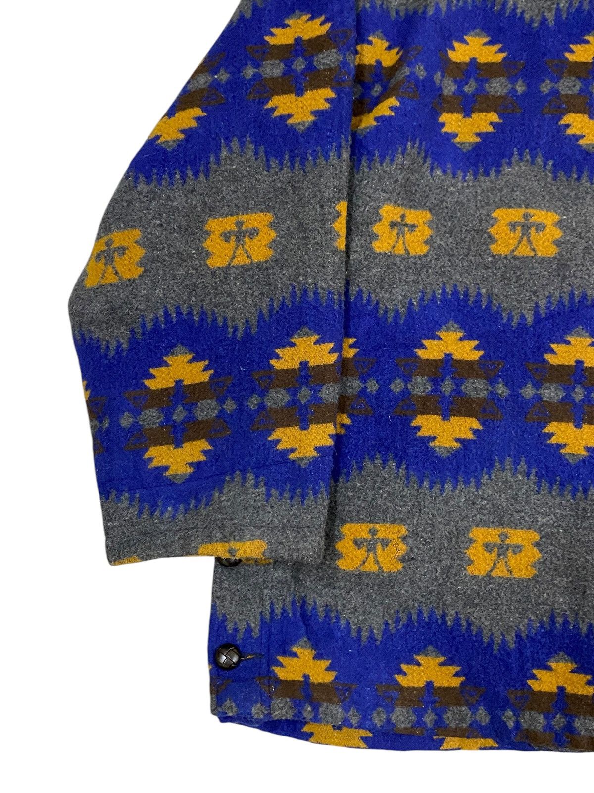 Vintage Vtg Classic Wool Jacket– Tribal Aztec Pattern Size US L / EU 52-54 / 3 - 4 Thumbnail