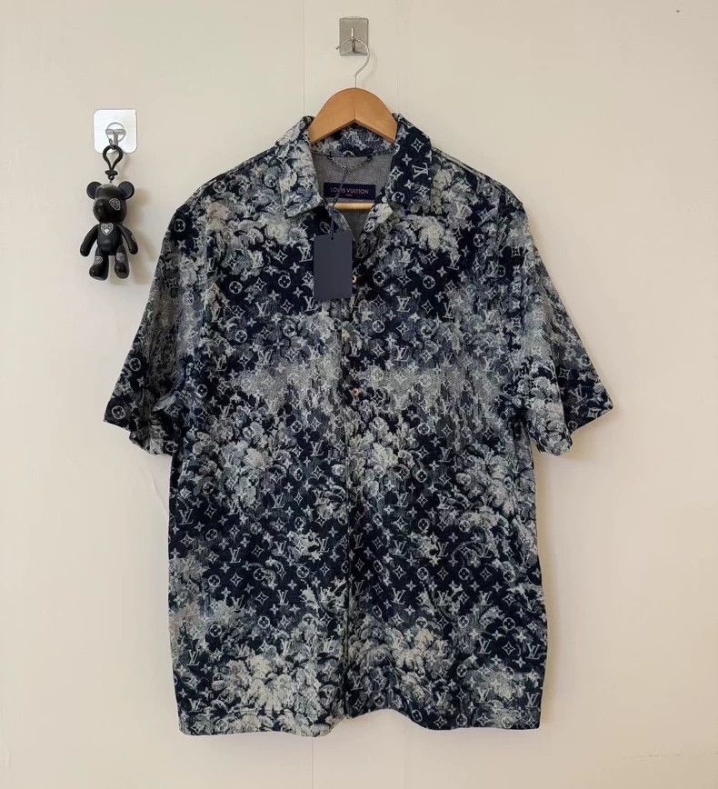 Louis Vuitton Louis Vuitton Tapestry full denim short sleeve shirt Size US L / EU 52-54 / 3 - 1 Thumbnail