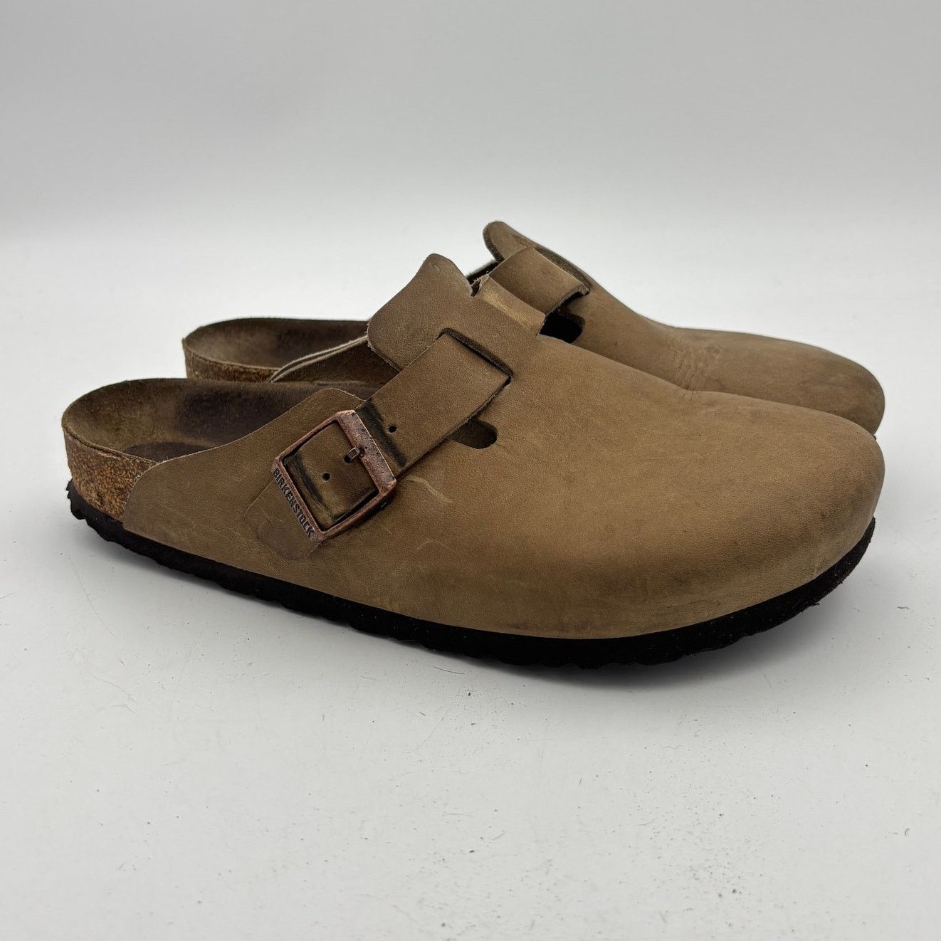 Birkenstock Birkenstock Boston Mule Clogs Leather Slides Mens 41 (8-8.5) Size US 8 / EU 41 - 1 Thumbnail