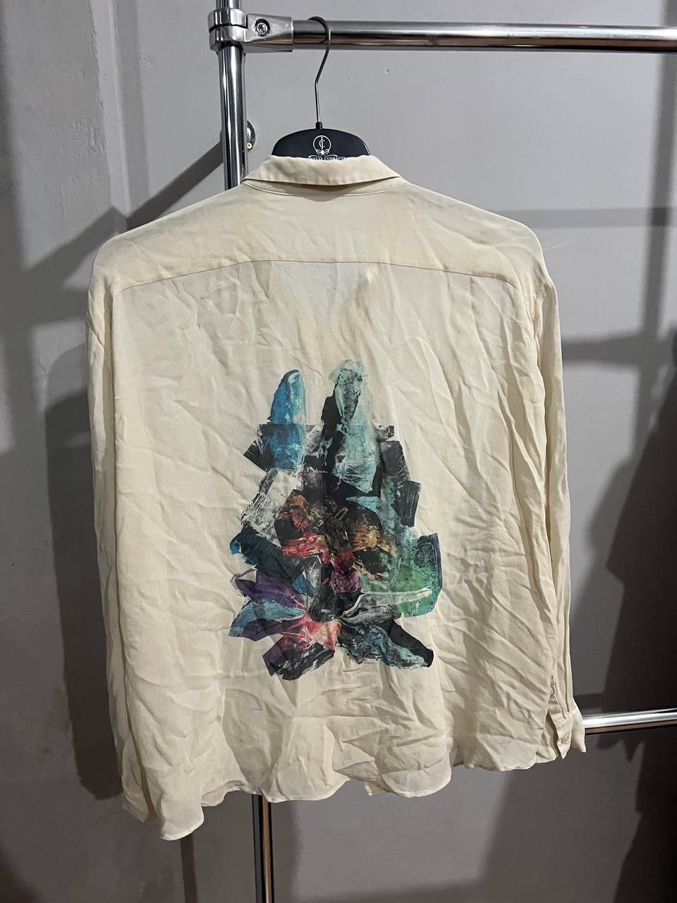 Acne Studios ACNE STUDIOS CRYSTAL PICTURE WOMEN SILK BUTTON BLOUSE SHIRT Size XS / US 0-2 / IT 36-38 - 13 Thumbnail