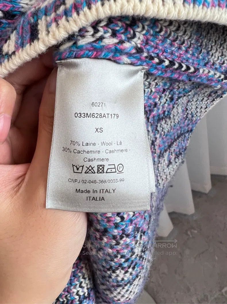 Dior Dior Classic old flower full print wool knit sweater Size US XS / EU 42 / 0 - 4 Thumbnail