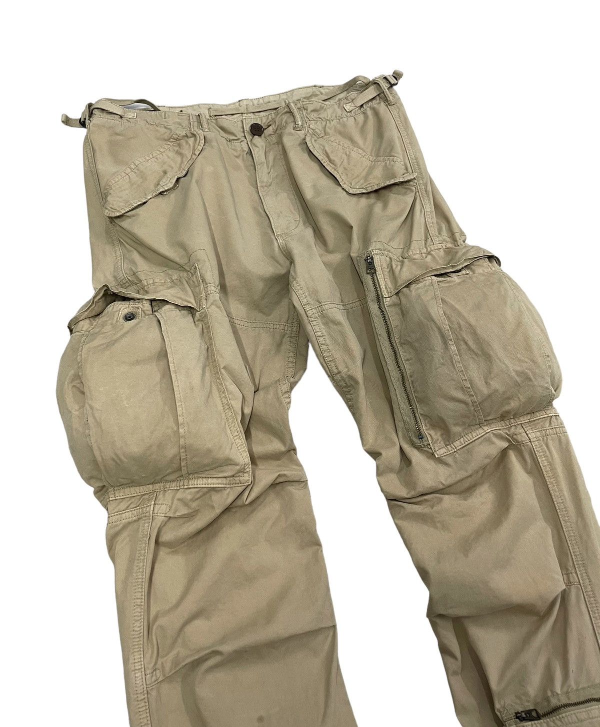 Polo Ralph Lauren Ralph Lauren Military Cargo Pants Talon Zipper Multipockets Size US 36 / EU 52 - 4 Thumbnail