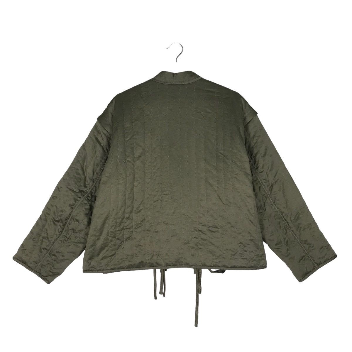 Japanese Brand 🔥 SOLOV ASYMETRIC CROP LINER JACKET Size US M / EU 48-50 / 2 - 8 Thumbnail