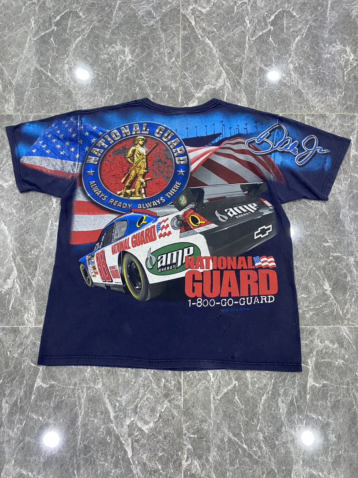 NASCAR Vintage Dale Earnhardt Nascar AOP Tee Size US XL / EU 56 / 4 - 2 Thumbnail