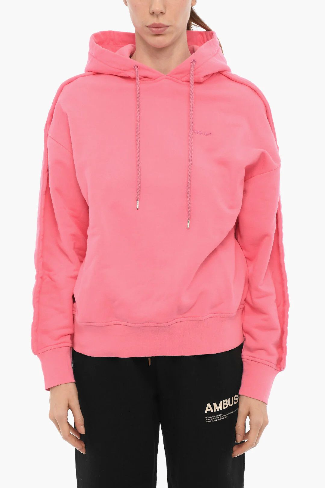 Ambush Design og1mm0426 Brushed Cotton Hoodie in Pink Size L / US 10 / IT 46 - 1 Thumbnail