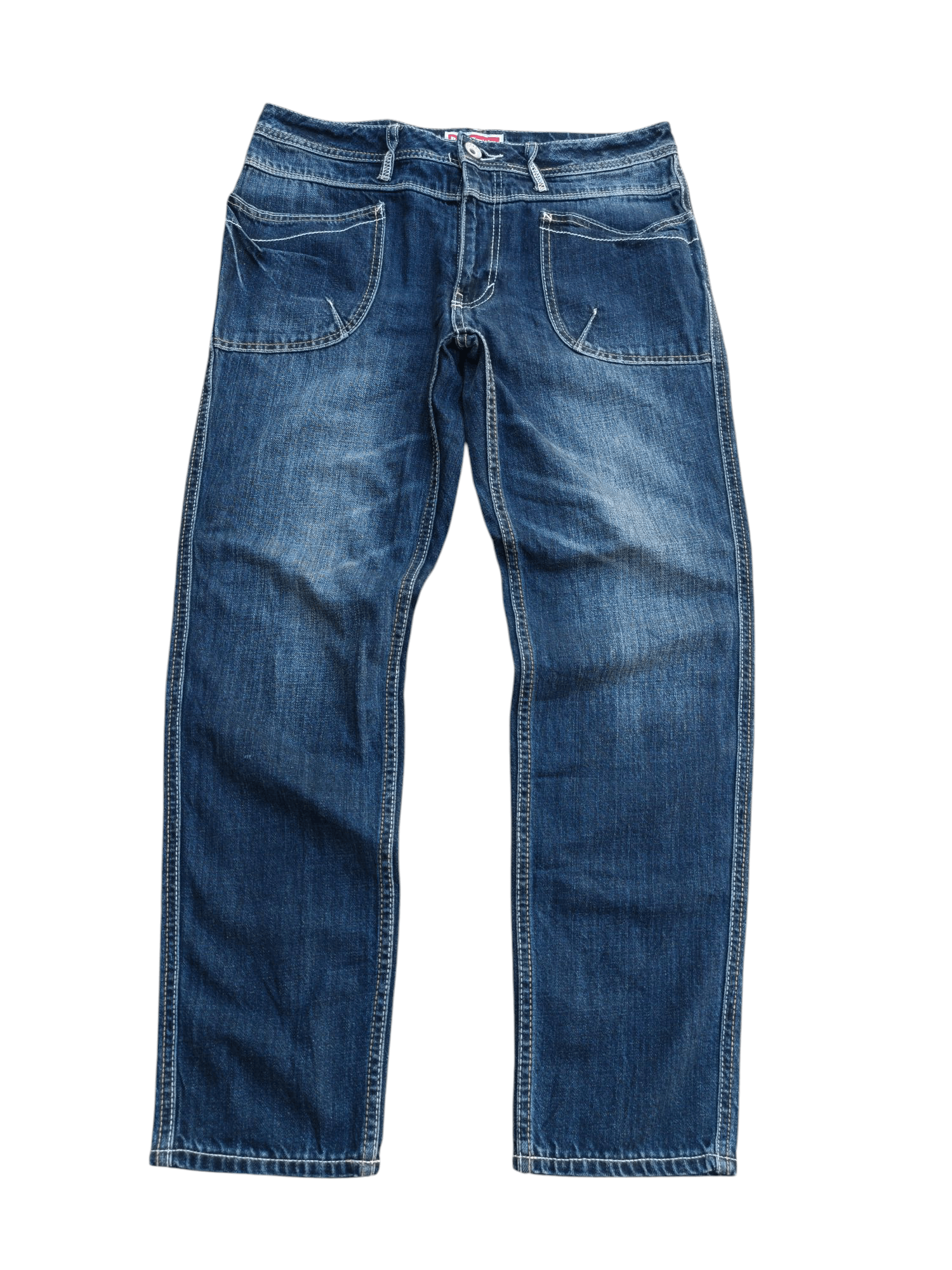 Designer Betty Smith Japan Brand With Buckle Back Denim E269 Size US 32 / EU 48 - 2 Thumbnail