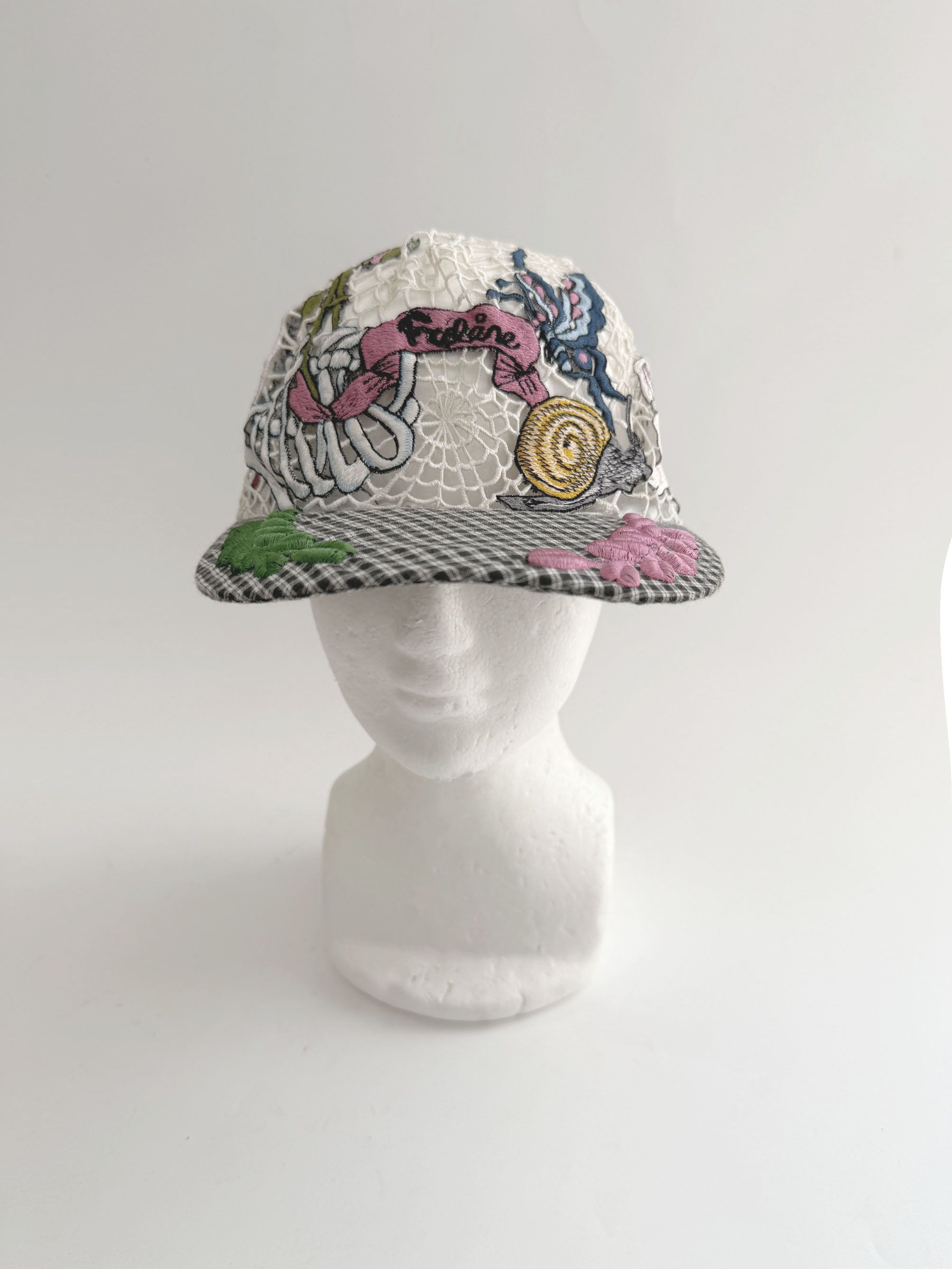 Marjan Pejoski 00s Vintage Marjan Pejoski crochet embroidery cap : hat Size ONE SIZE - 2 Thumbnail
