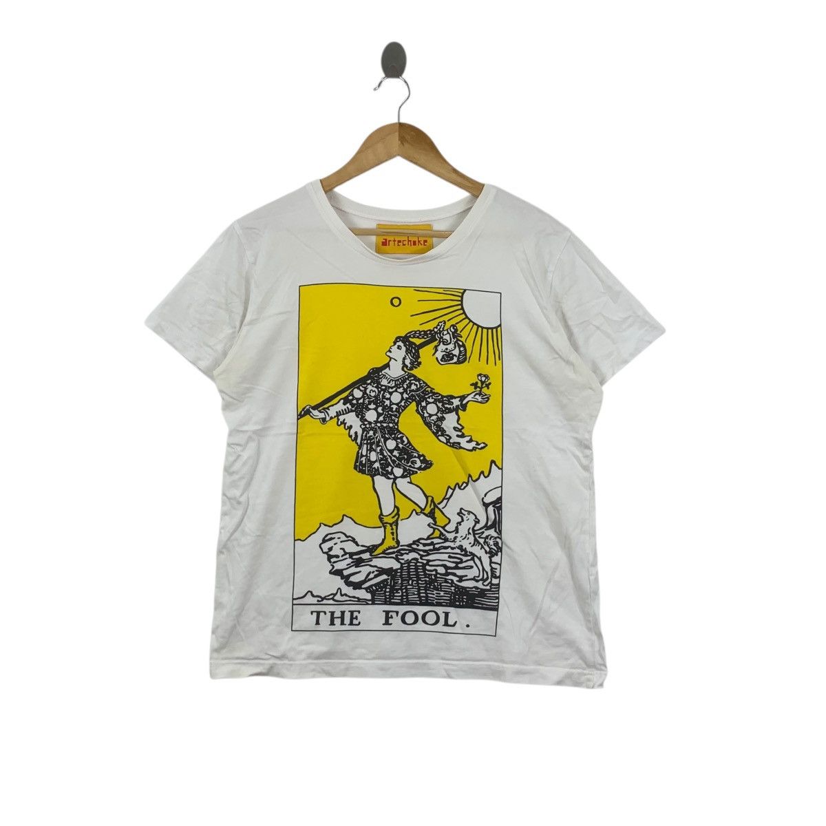 Other Vintage ARTECHOKE THE FOOL Tarot Card Illustration Tee Size L / US 10 / IT 46 - 1 Thumbnail