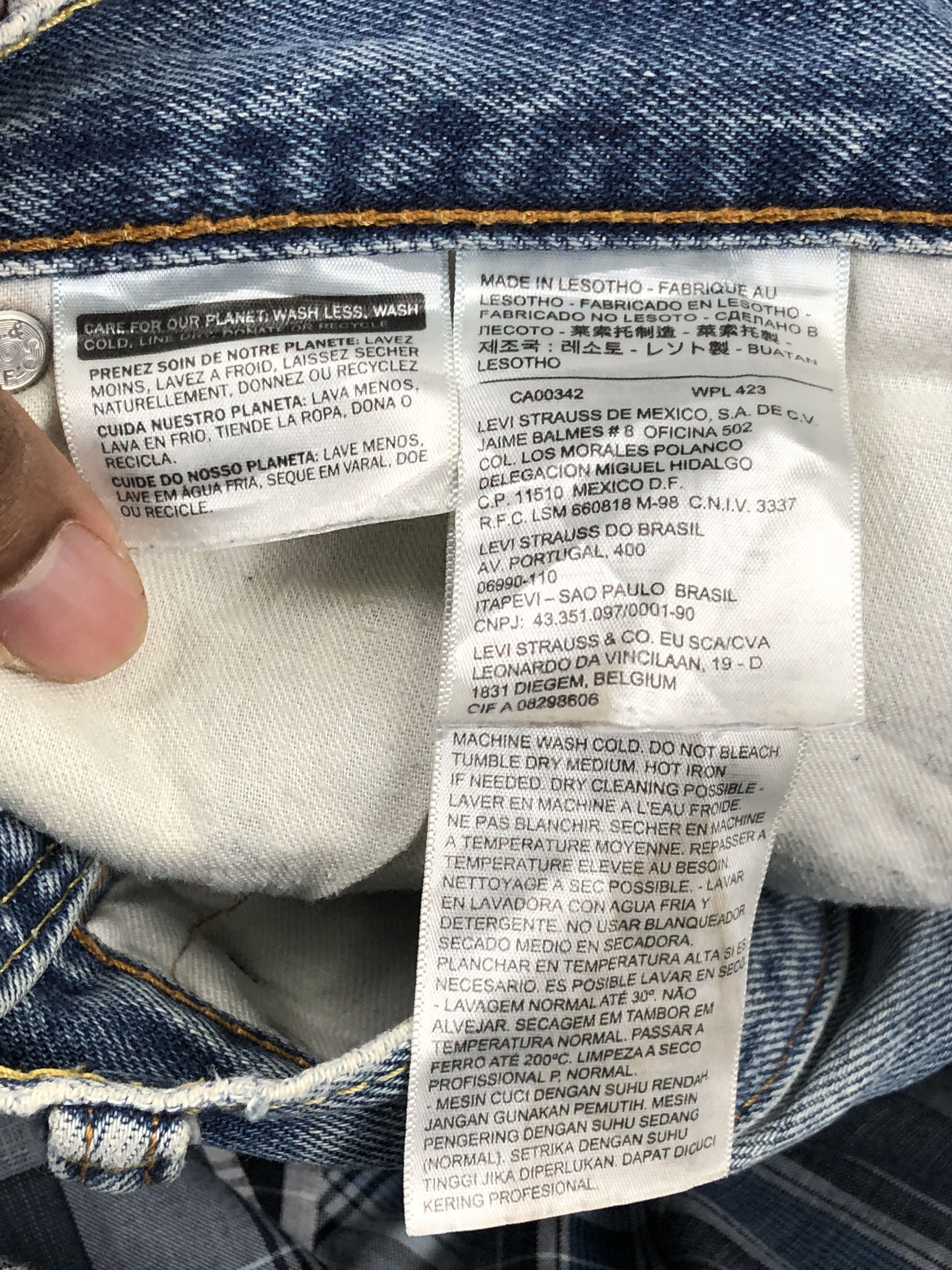 Levi's × Vintage Vintage Levis 505 Faded Blue Jeans DP2355 Size US 34 / EU 50 - 11 Thumbnail
