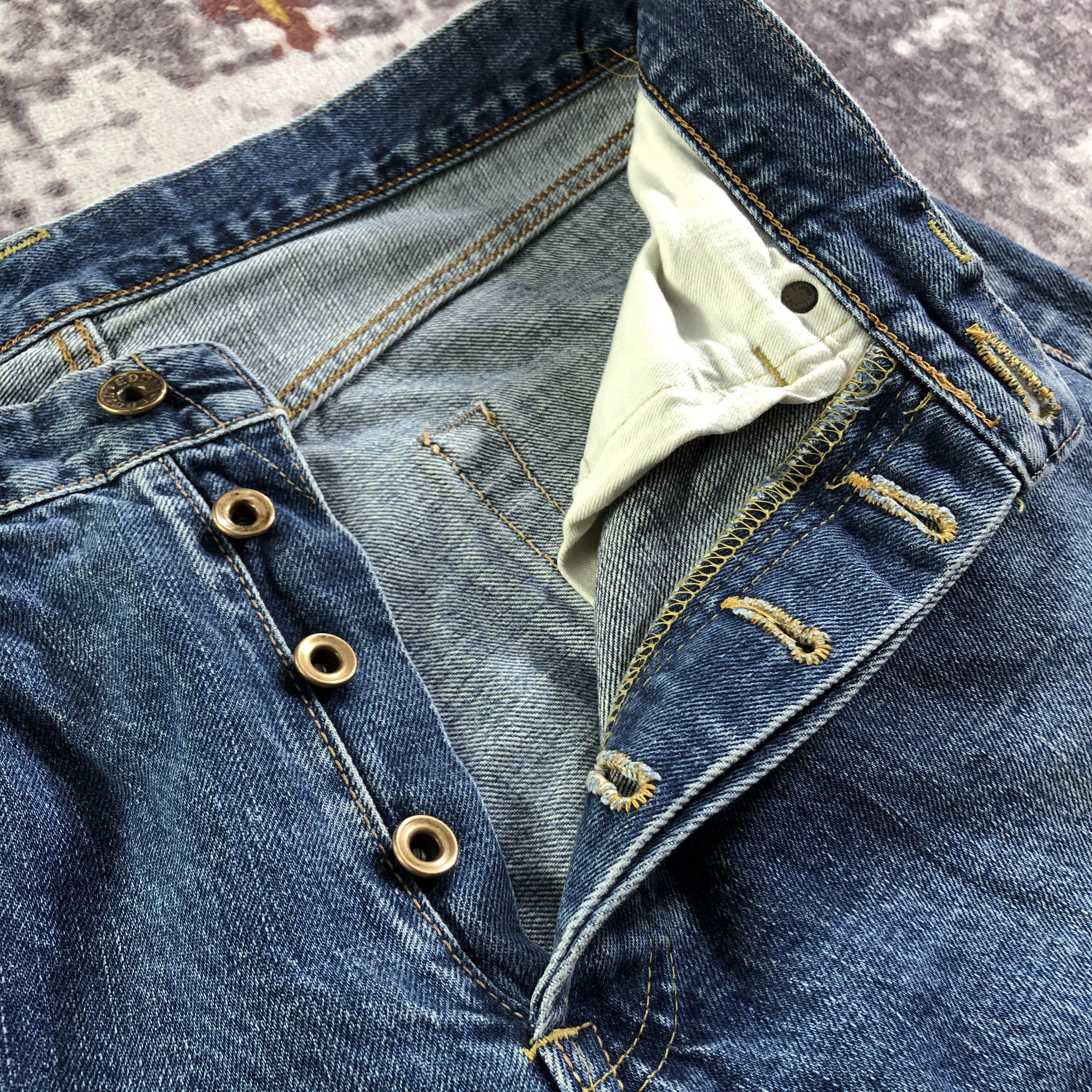Edwin Vintage Blue Wash Edwin 505 Selvedge Jeans-JM3636 Size US 32 / EU 48 - 8 Thumbnail