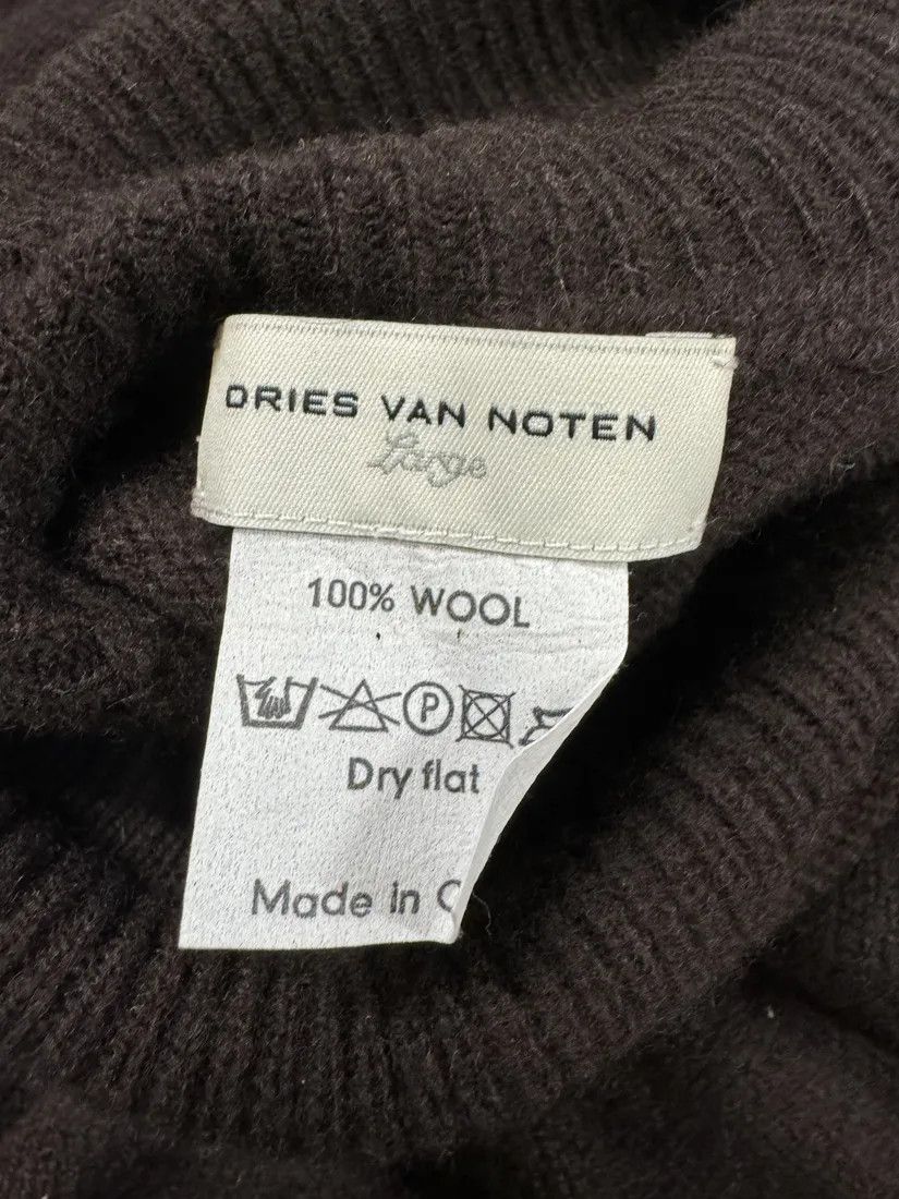 Designer × Vintage 2000s Dries Van Noten Brown Wool Turtleneck Size US M / EU 48-50 / 2 - 9 Thumbnail