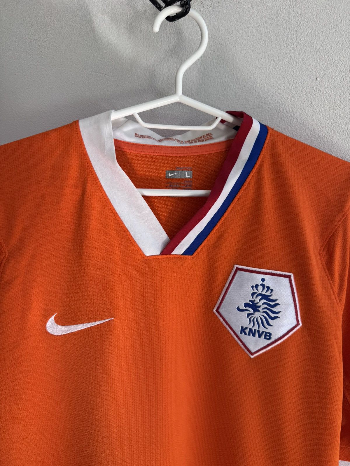 Nike NETHERLANDS TEAM 2010 2011 HOME FOOTBALL SHIRT SOCCER JERSEY Size US L / EU 52-54 / 3 - 6 Thumbnail