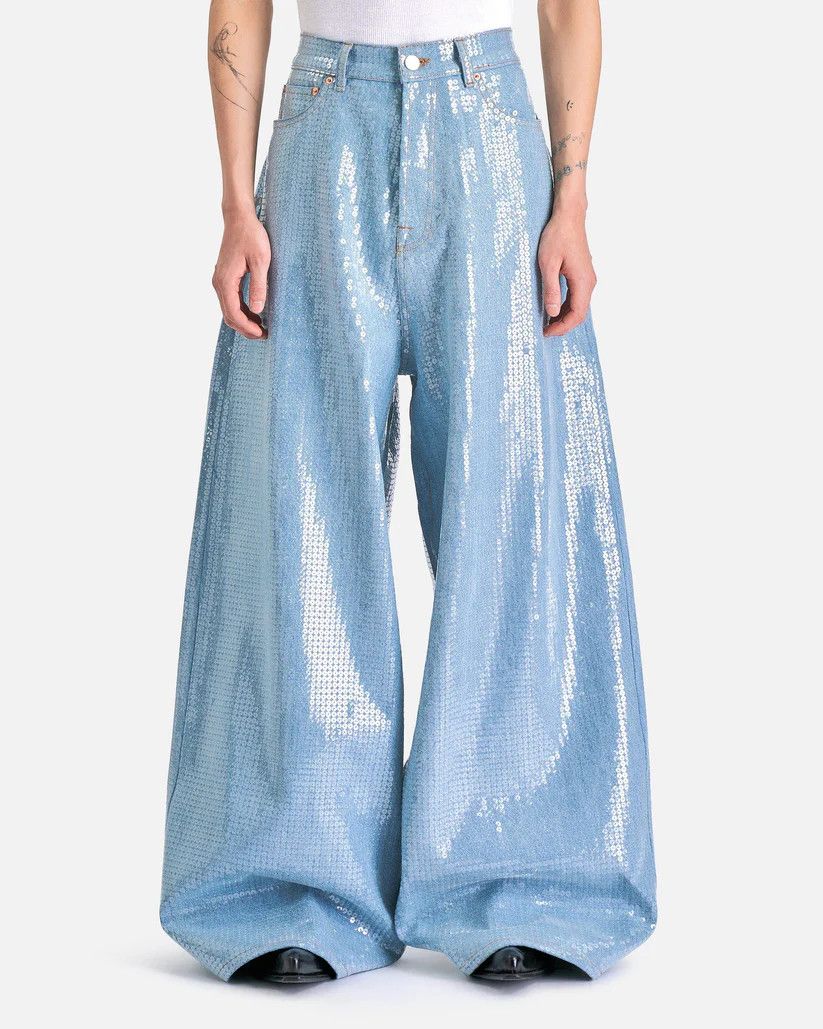 Vetements o1s1v1r1oon0925 Paillattes jeans in Blue Size US 30 / EU 46 - 1 Thumbnail