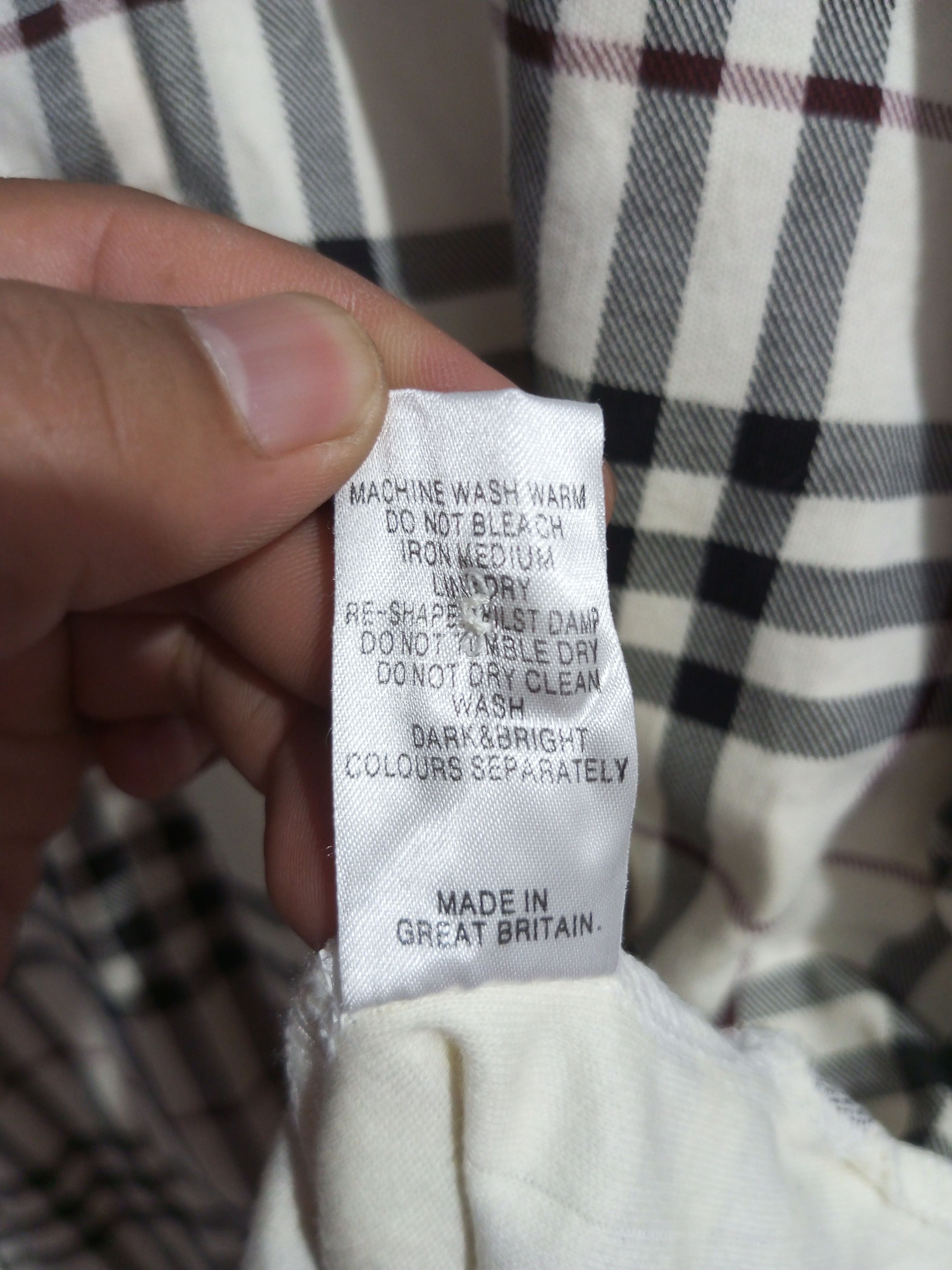 Burberry × Vintage Vintage Burberry nova check full long sleeve polo shirt Size US L / EU 52-54 / 3 - 7 Thumbnail