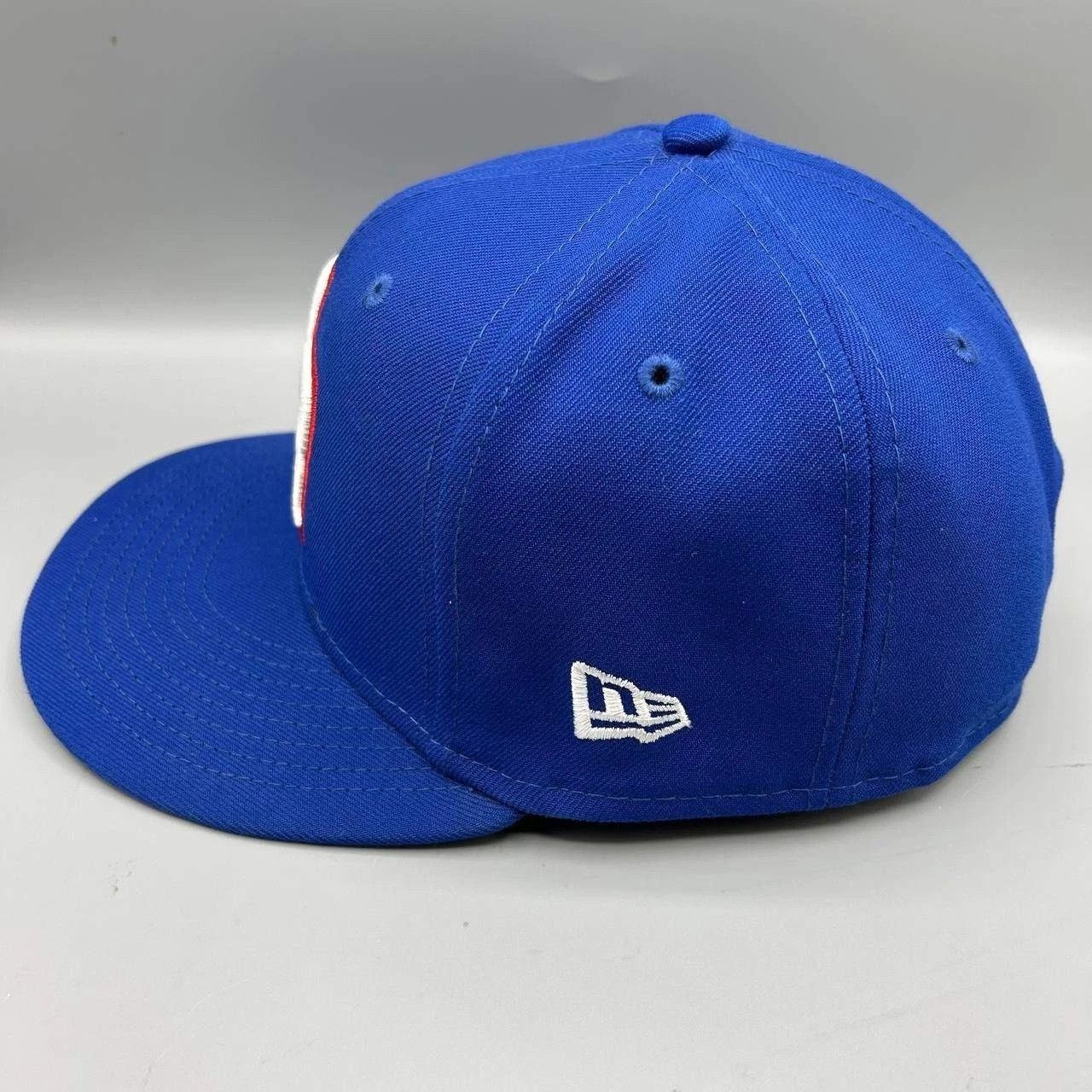 New Era Puerto Rico Flag Hat Men 7 1/4 Blue Gray MLB Fitted Cap Size ONE SIZE - 4 Thumbnail