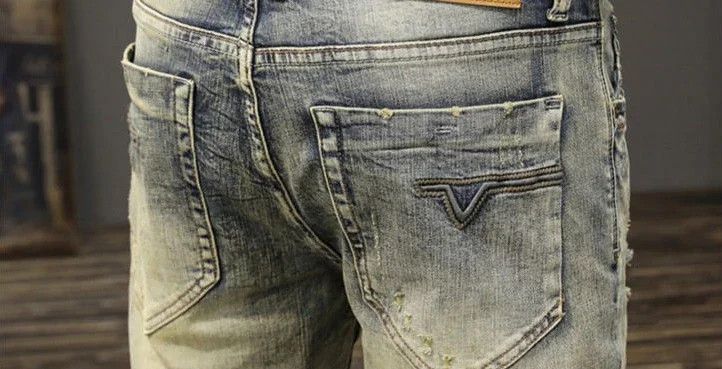 Japanese Brand × Jean Skinny Vintage Rip Torn Korean Fashion Jeans Size US 36 / EU 52 - 4 Thumbnail