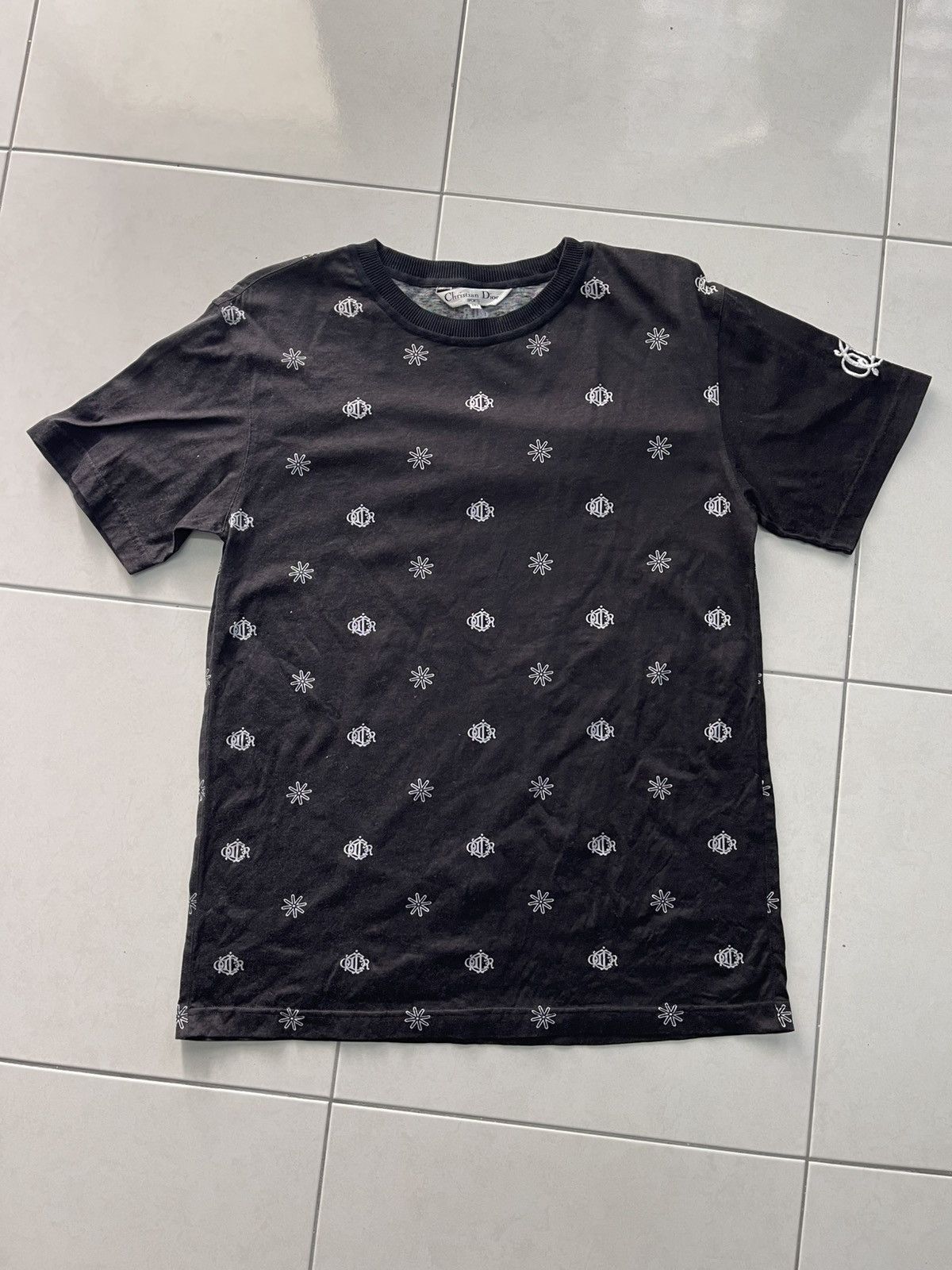 VINTAGE CHRISTIAN DIOR SPORTS OVER PRINTED TEE VERY RARE
