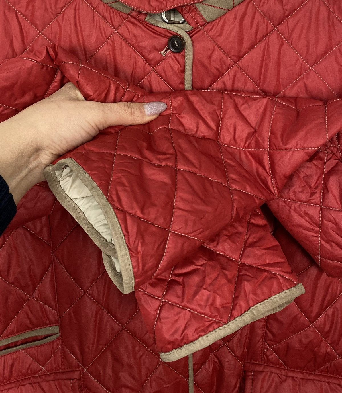 Other Mabrun Quilted Light Buttons Jacket Luxury Casual Classic Size XL / US 12-14 / IT 48-50 - 4 Thumbnail