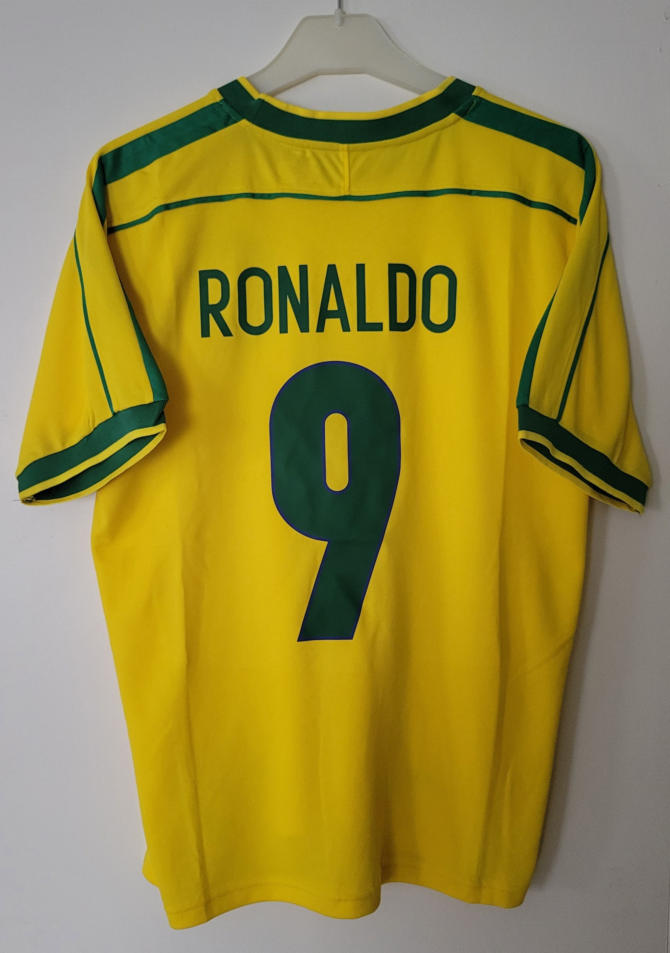 1998 BRAZIL RONALDO 9 Jersey vintage football shirt