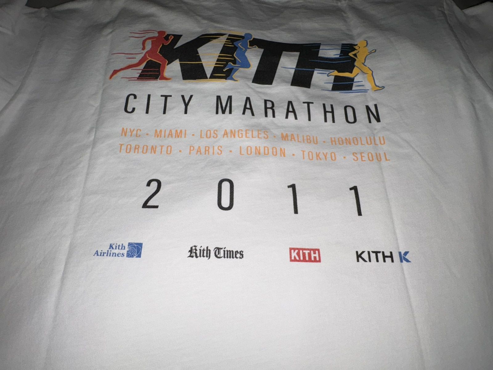 Kith Kith City Marathon Vintage Tee White Size US L / EU 52-54 / 3 - 1 Thumbnail