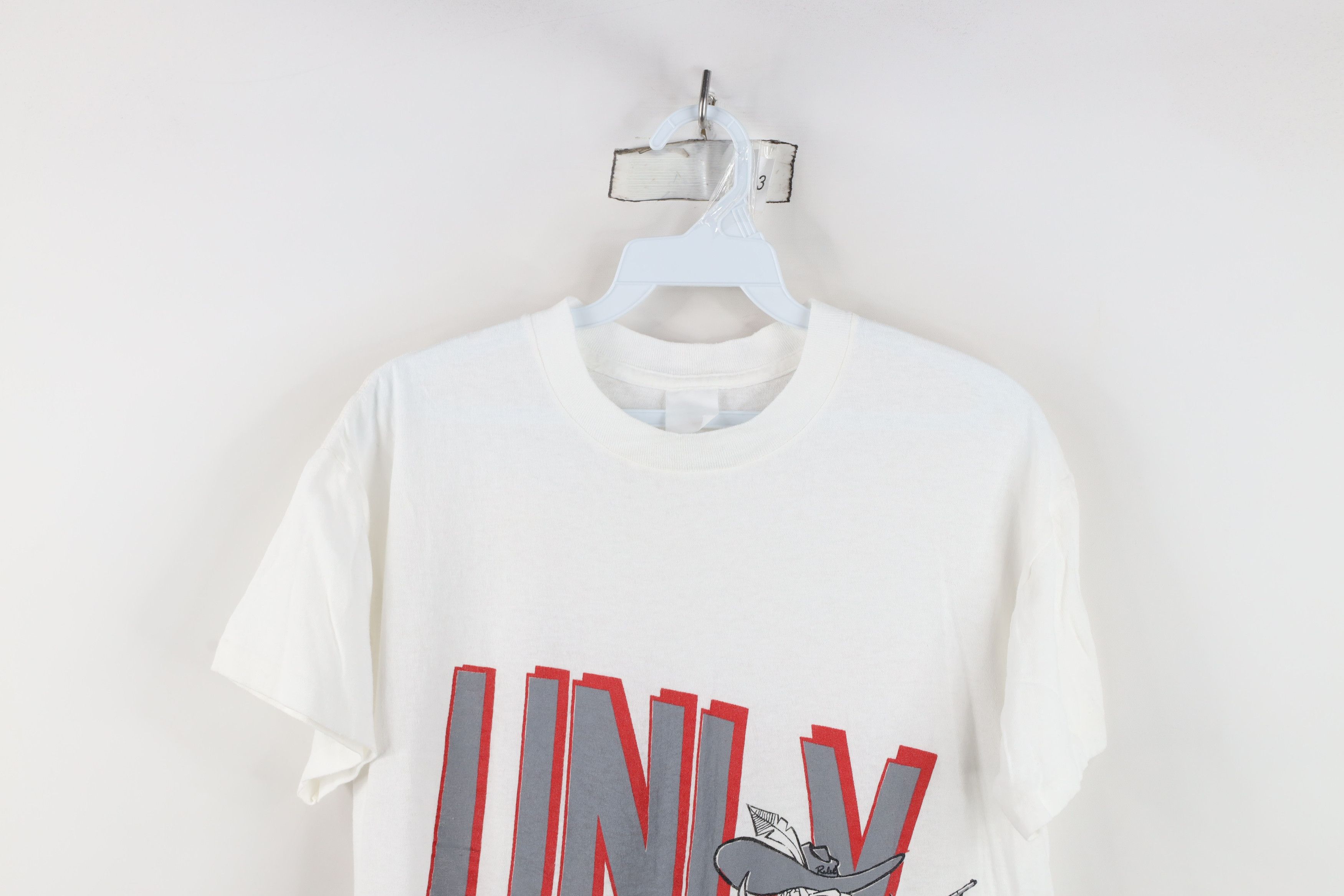 Vintage Vintage 80s 90s Rebels Short Sleeve T-Shirt White Cotton Size US S / EU 44-46 / 1 - 2 Thumbnail