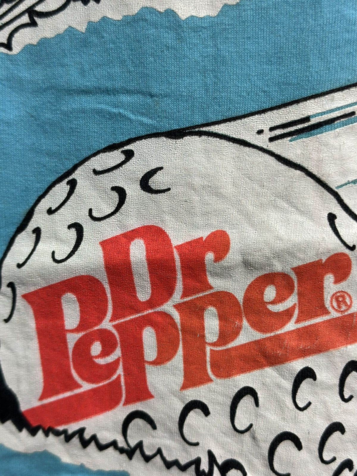 Fruit Of The Loom Vintage Dr Pepper With Flag Tyler Faded Tee Size US L / EU 52-54 / 3 - 5 Thumbnail