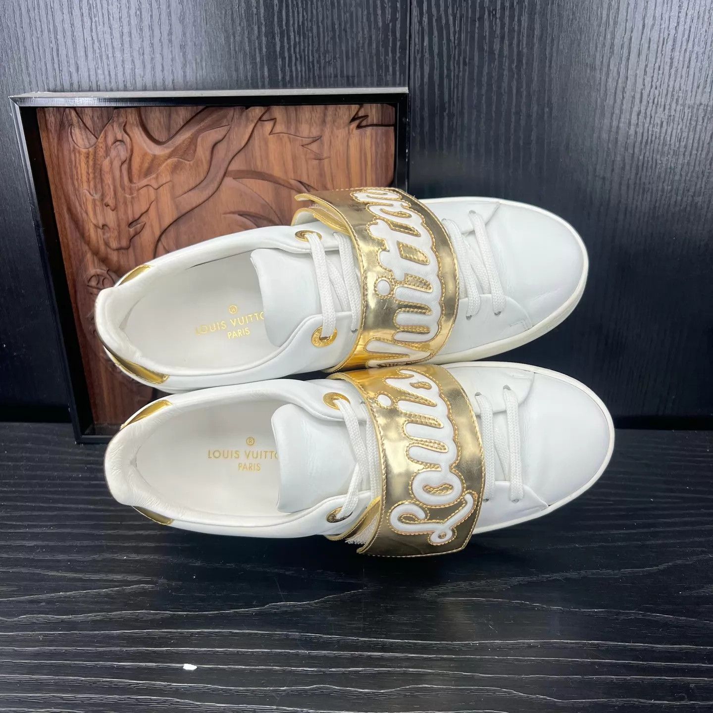 Gucci Gucci Women's Platinum Strap White Sneakers 35 Size US 4.5 / IT 34.5 - 8 Thumbnail