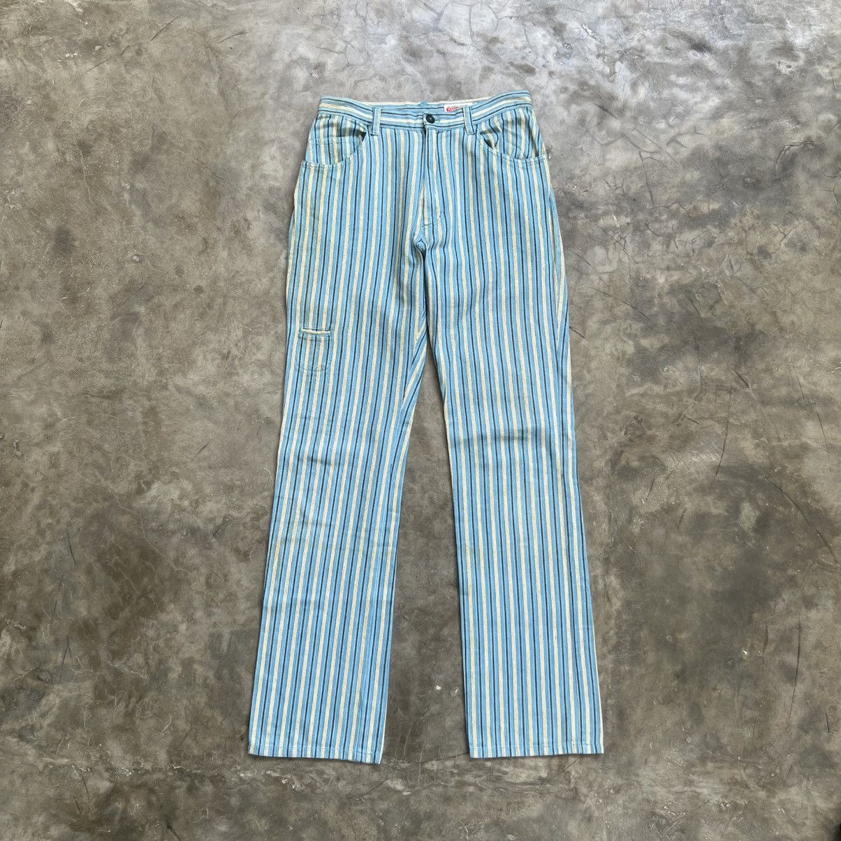 Kapital Vintage Person’s Kapital Style Stripe Mini Pocket Pants Size US 27 - 1 Thumbnail