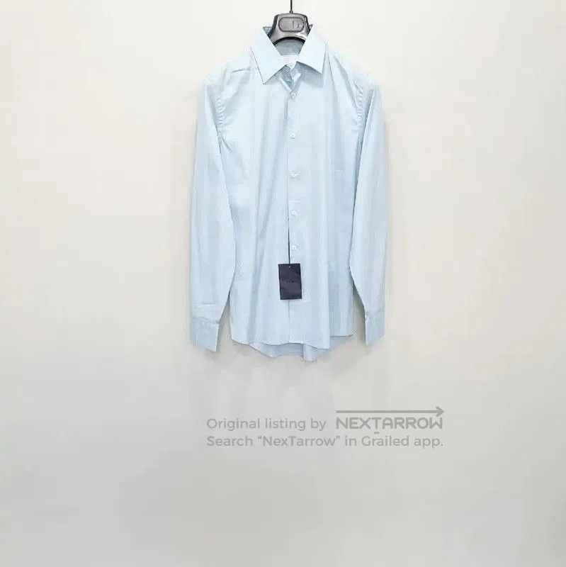 Prada Prada Men's Long Sleeve Shirt in Light Blue. Size US M / EU 48-50 / 2 - 1 Thumbnail