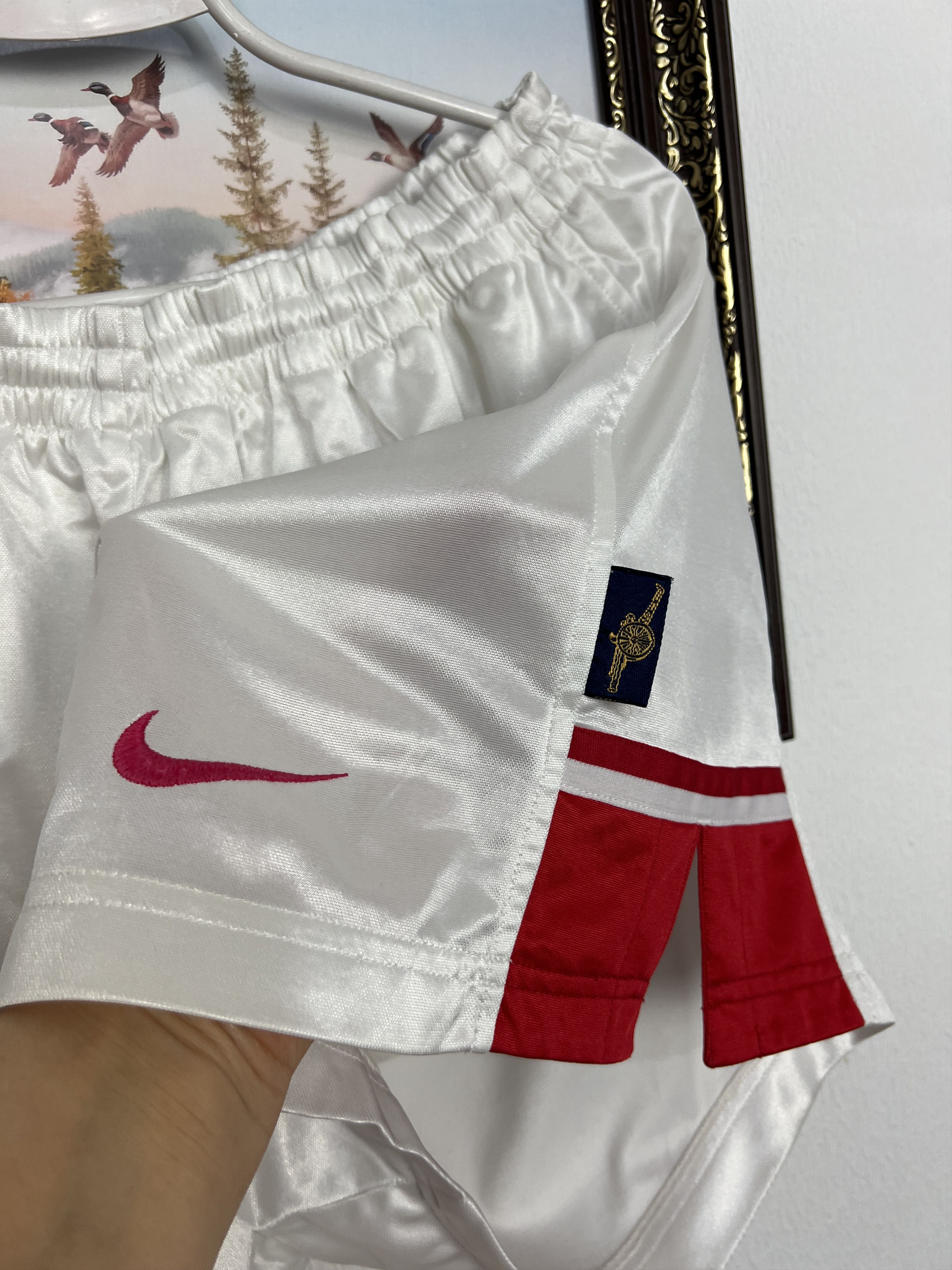 Nike Vintage 90's Arsenal Football Shorts Soccer Gunners Rare Size US 36 / EU 52 - 5 Thumbnail
