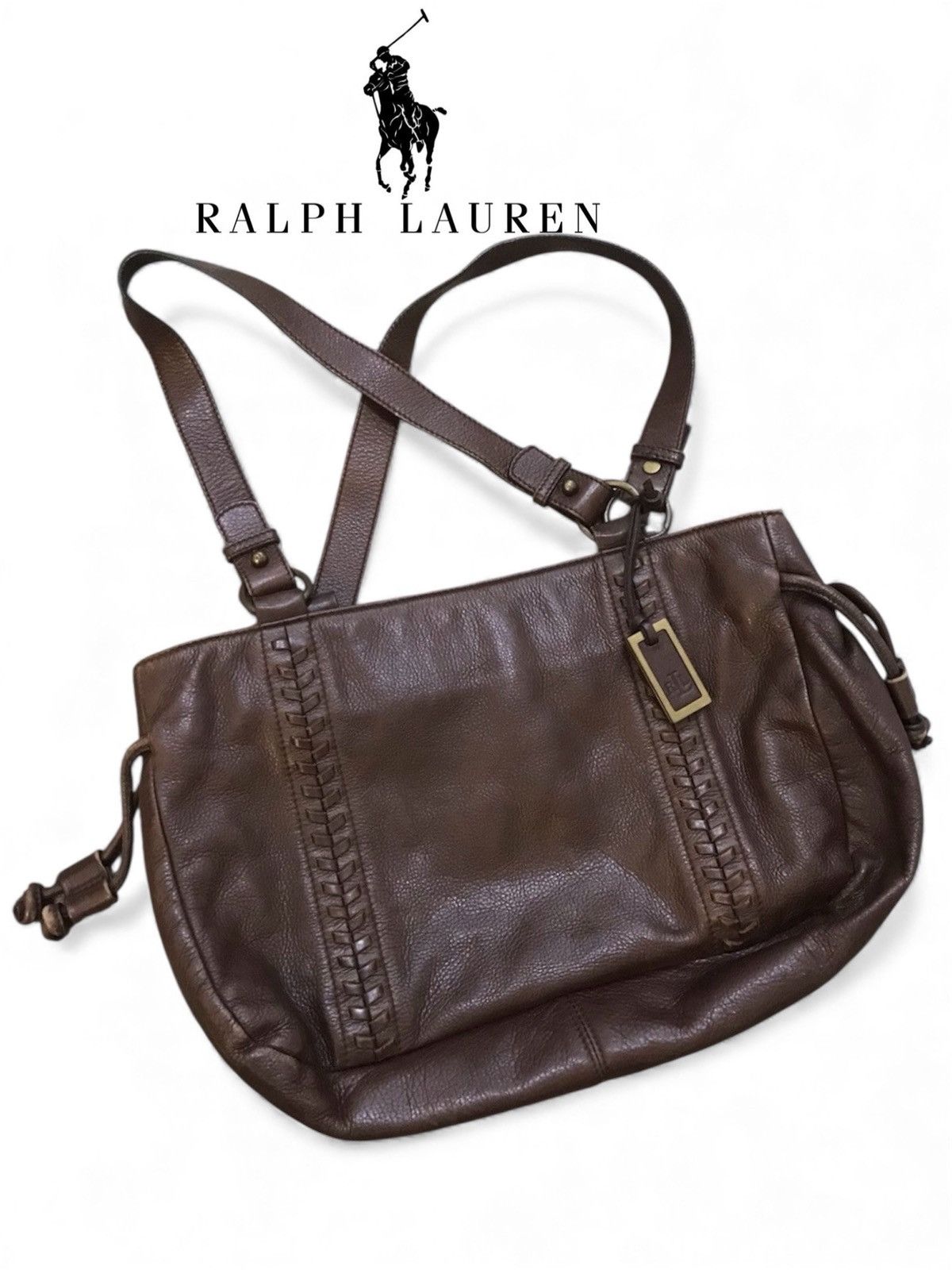 RRL Ralph Lauren PRL Polo Ralph Lauren Genuine Leather Hand Bag Size ONE SIZE - 1 Thumbnail